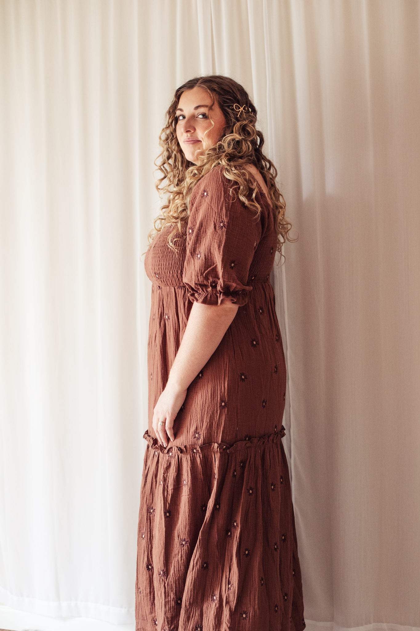 The Mocha Meadow Dress