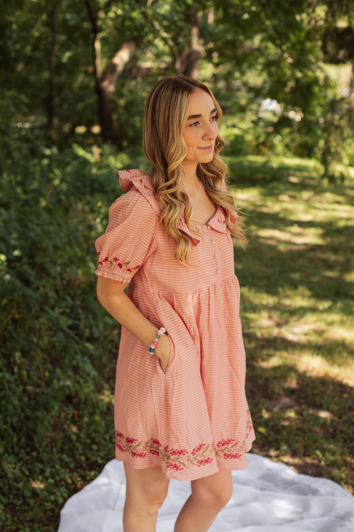 Blushing Floral Dress