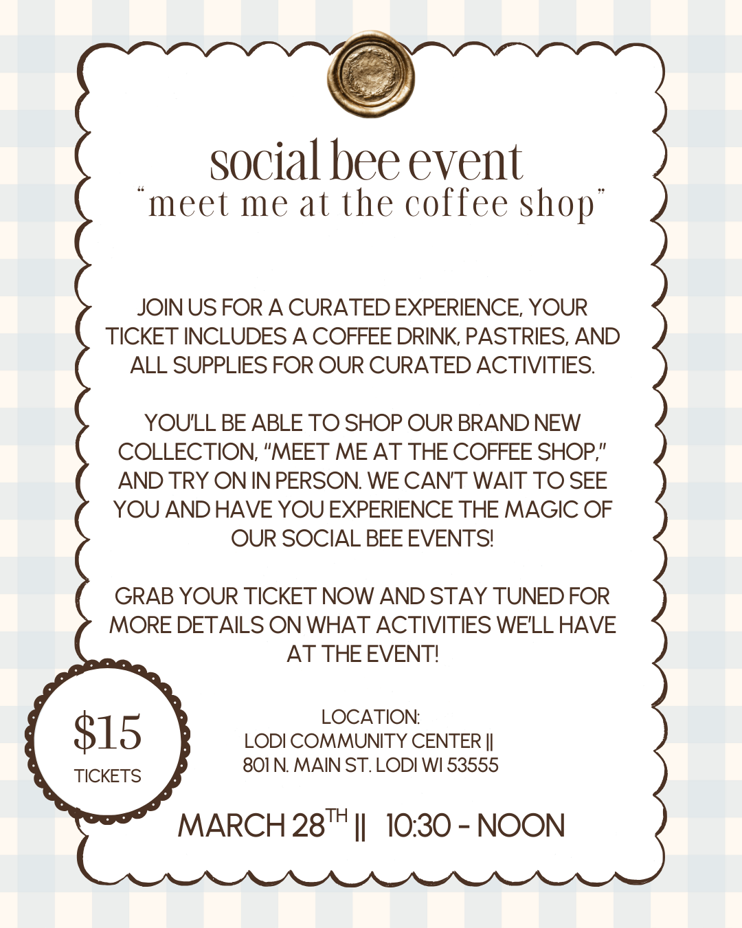 Social Bee Event (March 28th)