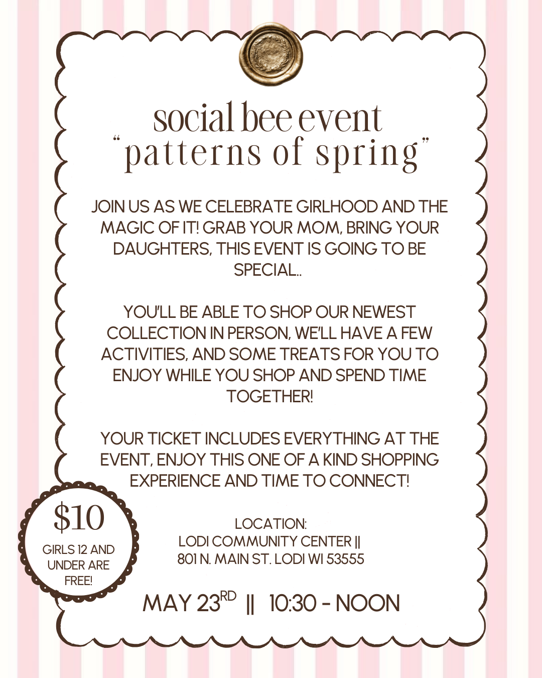 Social Bee Event (May 23rd)