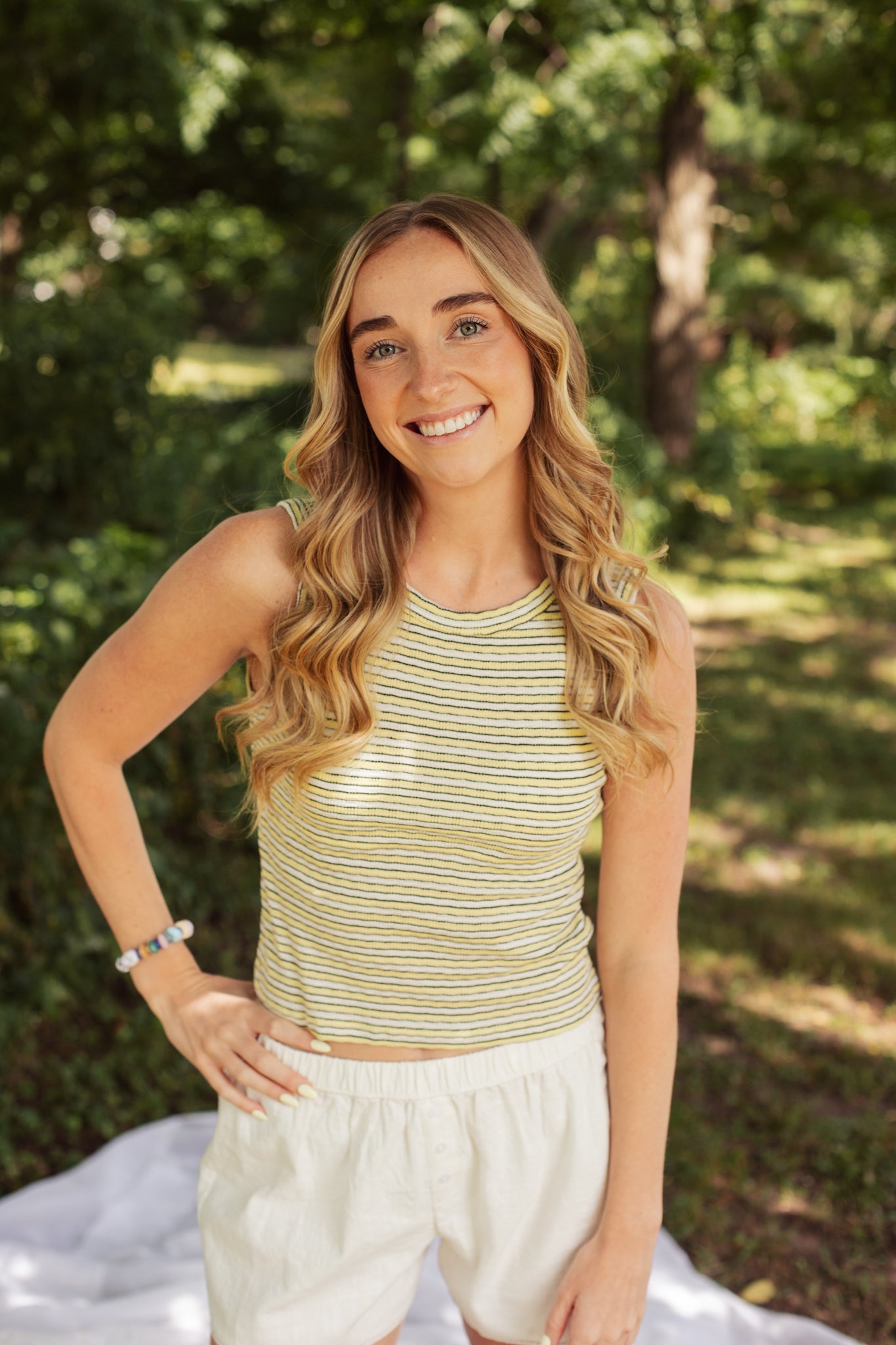 Pineapple Striped Tank
