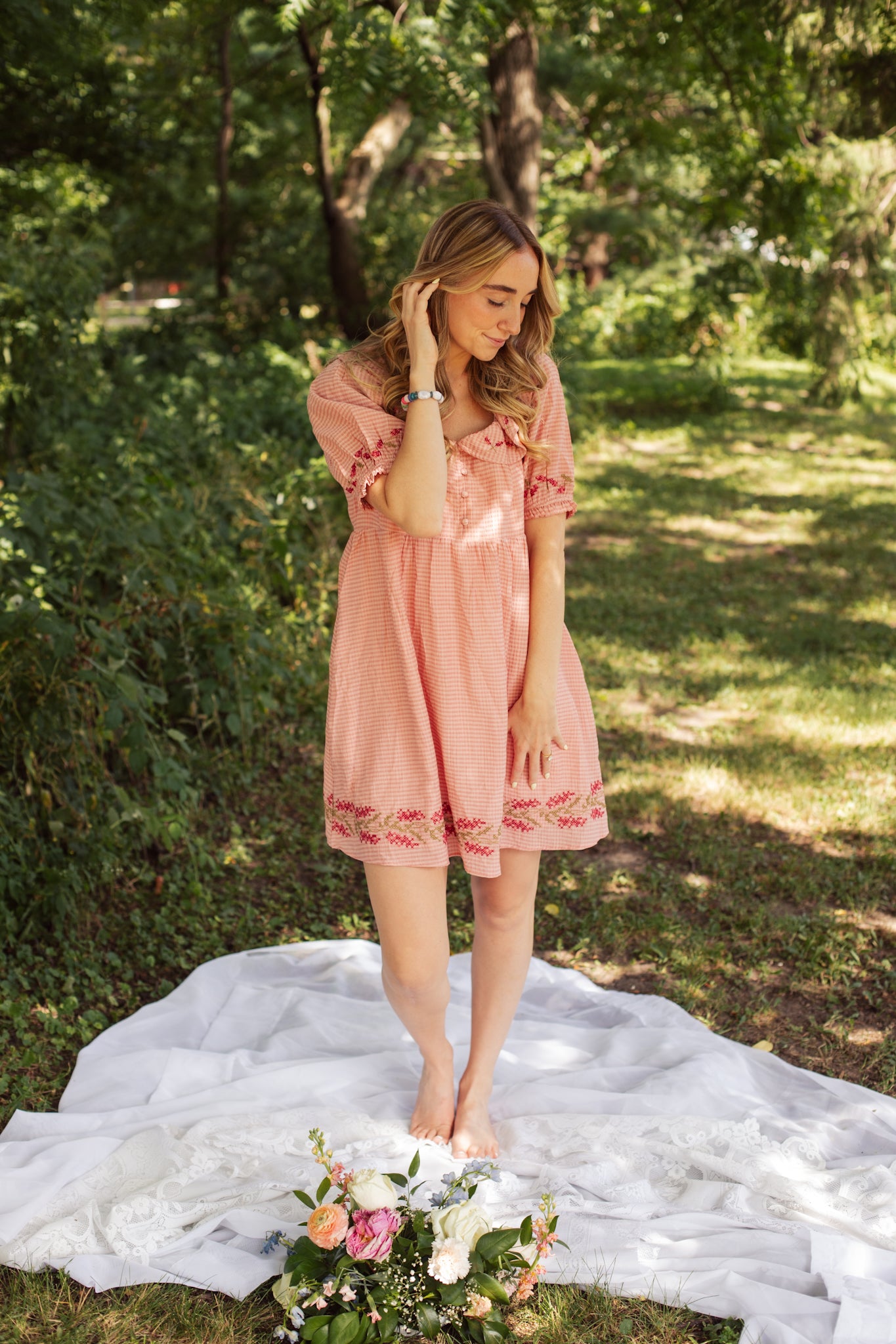Blushing Floral Dress