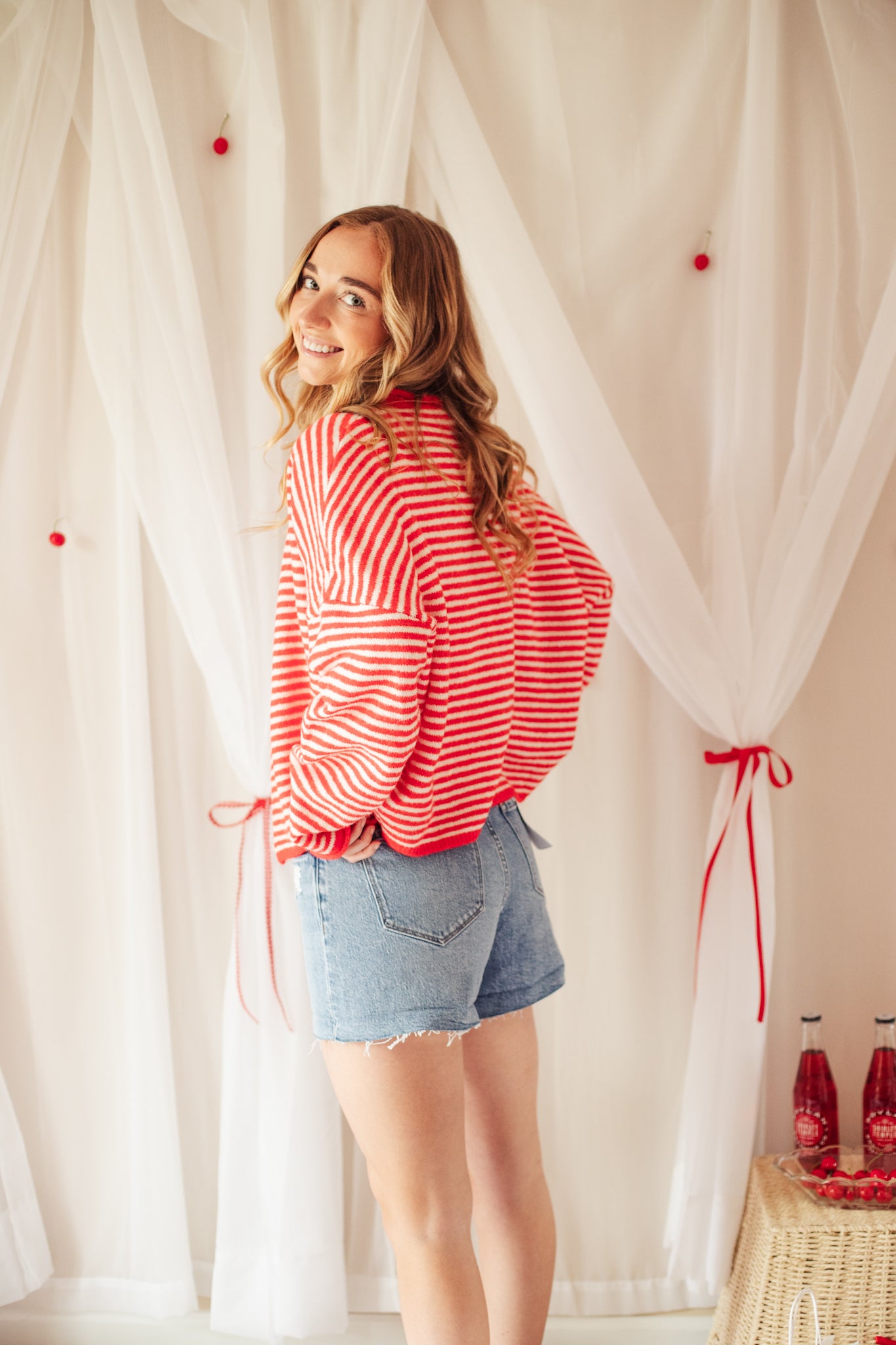 Candy Apple Red Caridgan