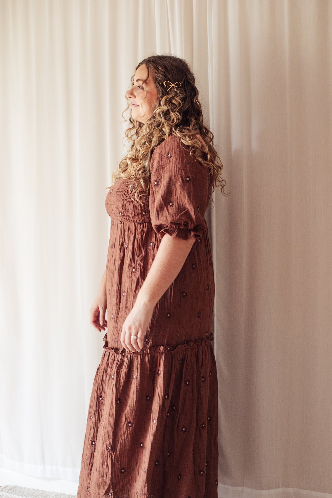 The Mocha Meadow Dress