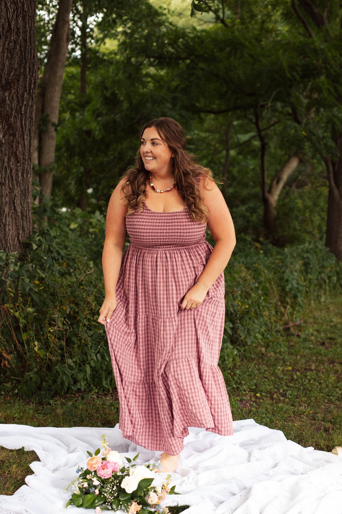 Plum Picnic Maxi Dress
