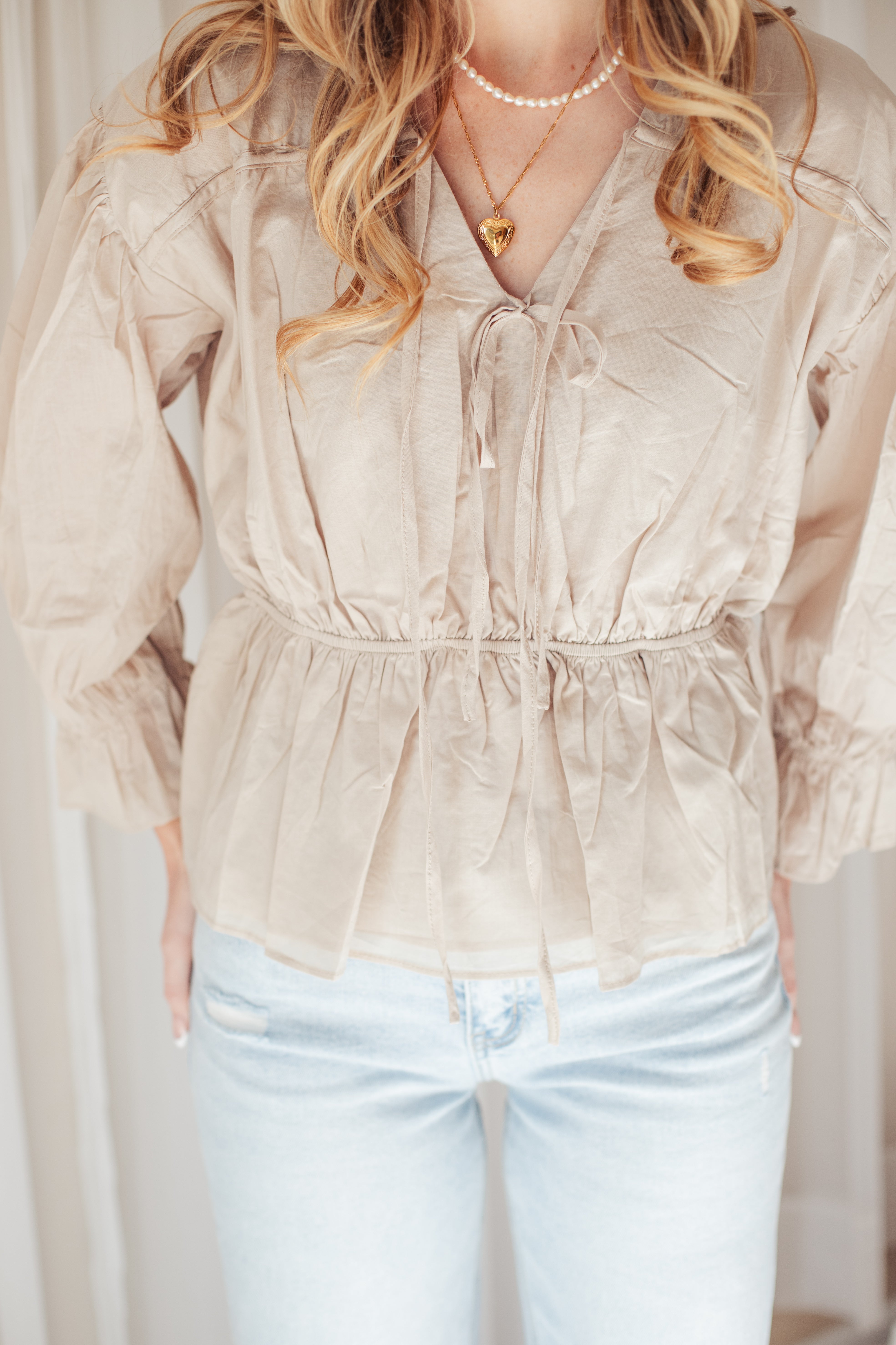 Tied Up Top Blouse