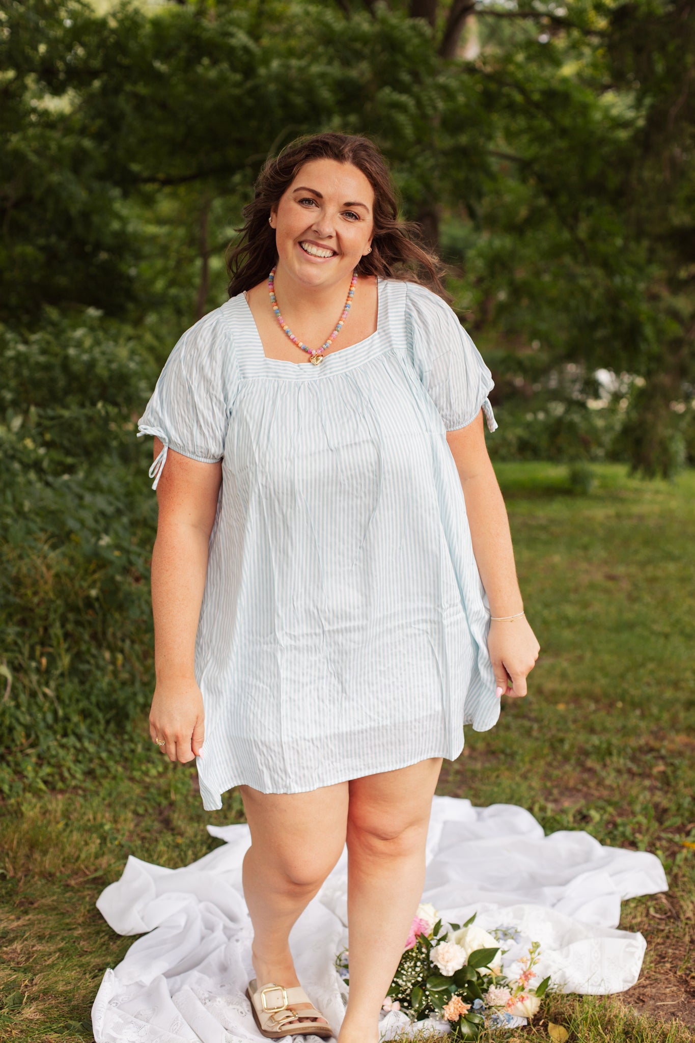 Blue Skies Babydoll Dress