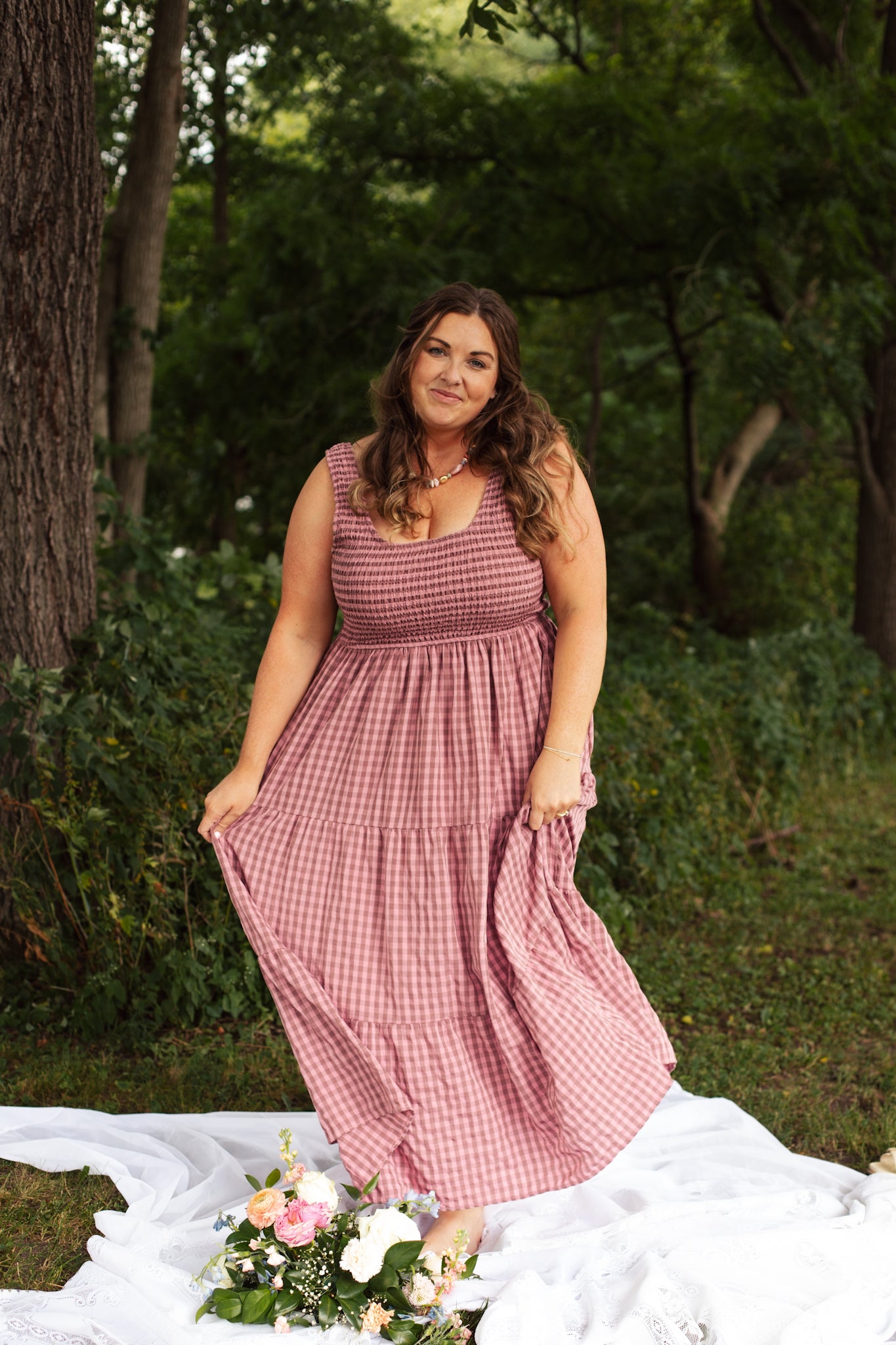 Plum Picnic Maxi Dress