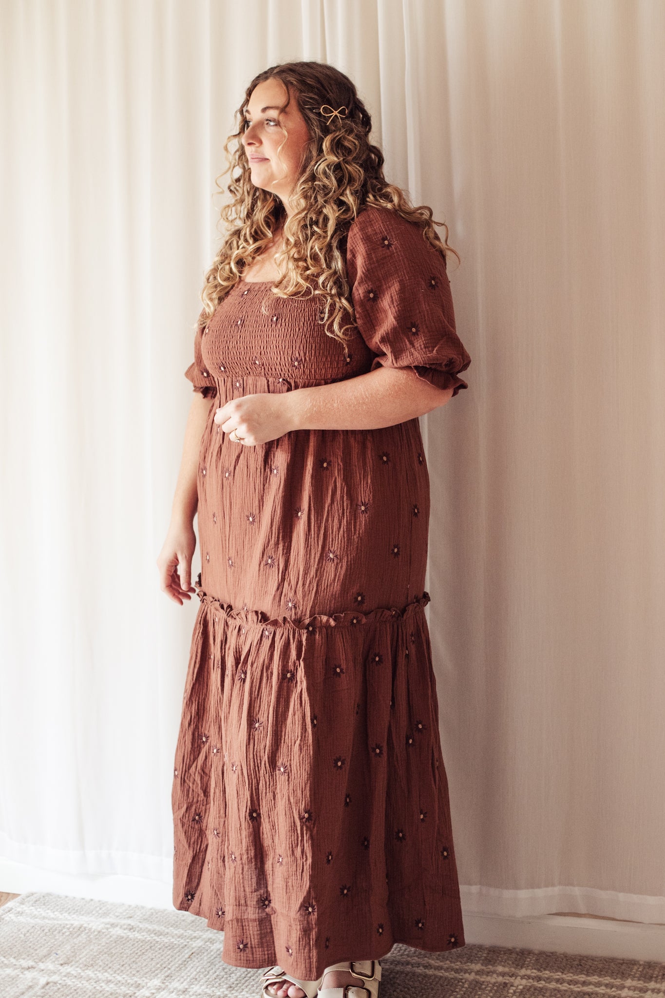 The Mocha Meadow Dress