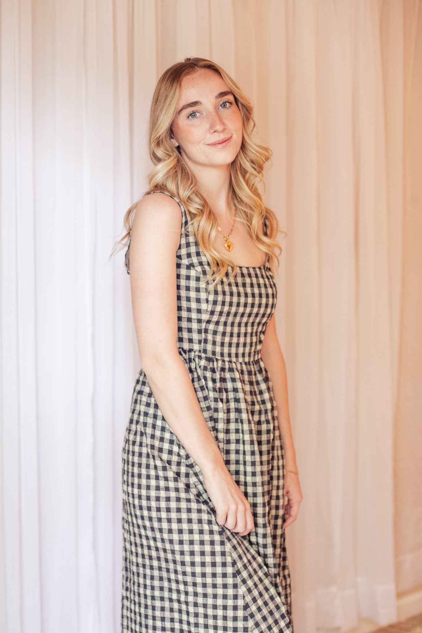 Harvest Gingham Dress