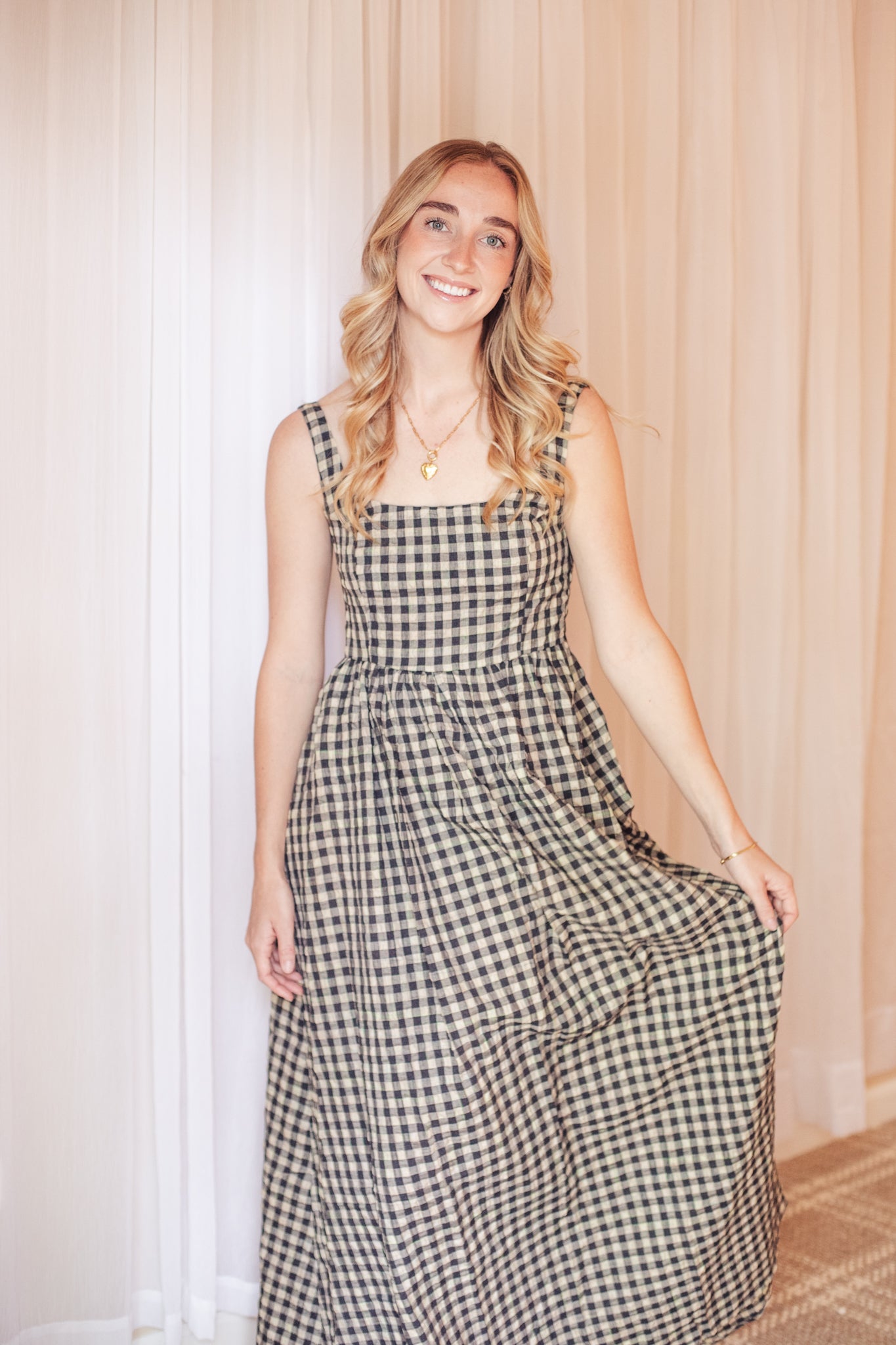Harvest Gingham Dress