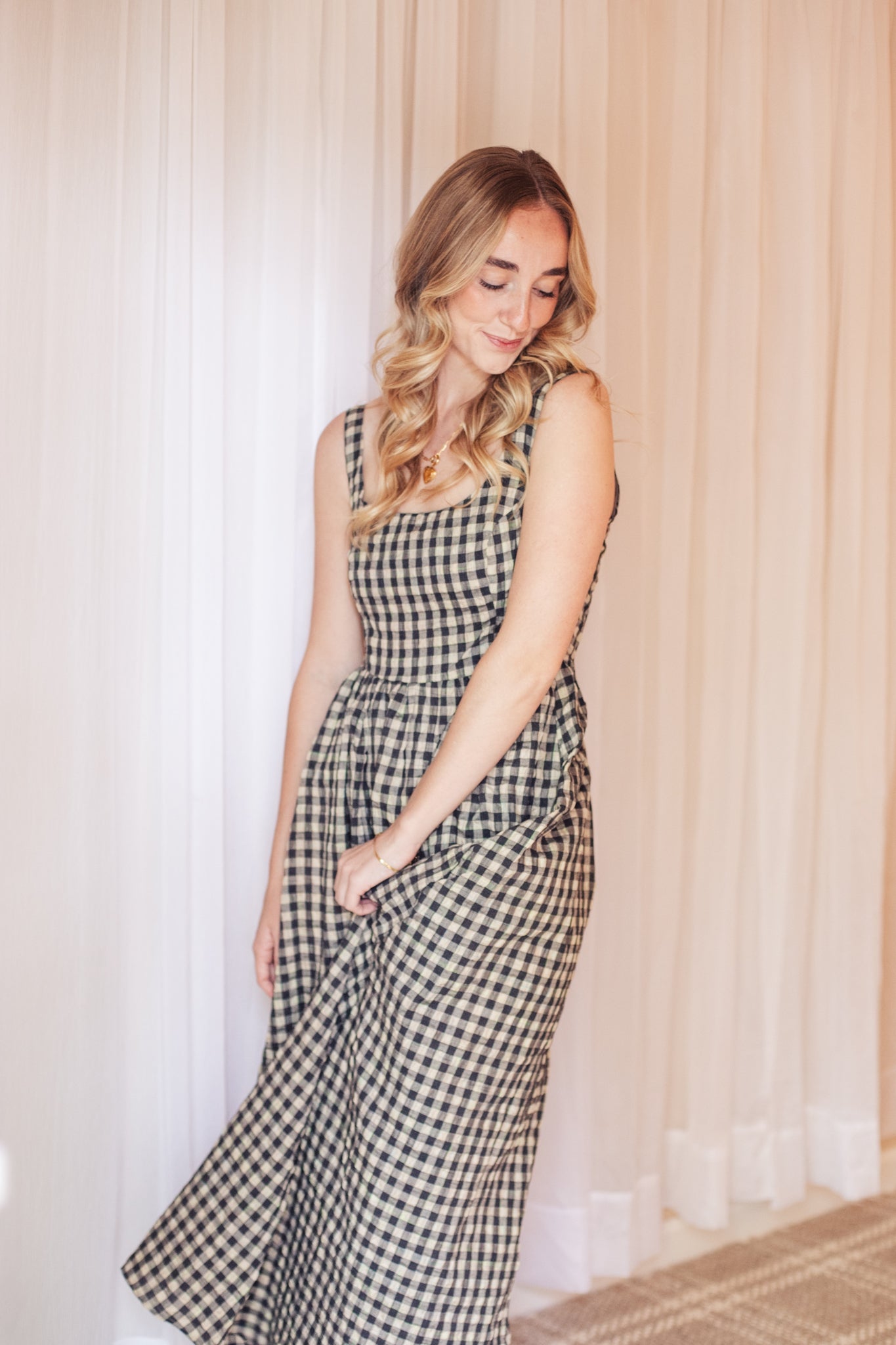 Harvest Gingham Dress