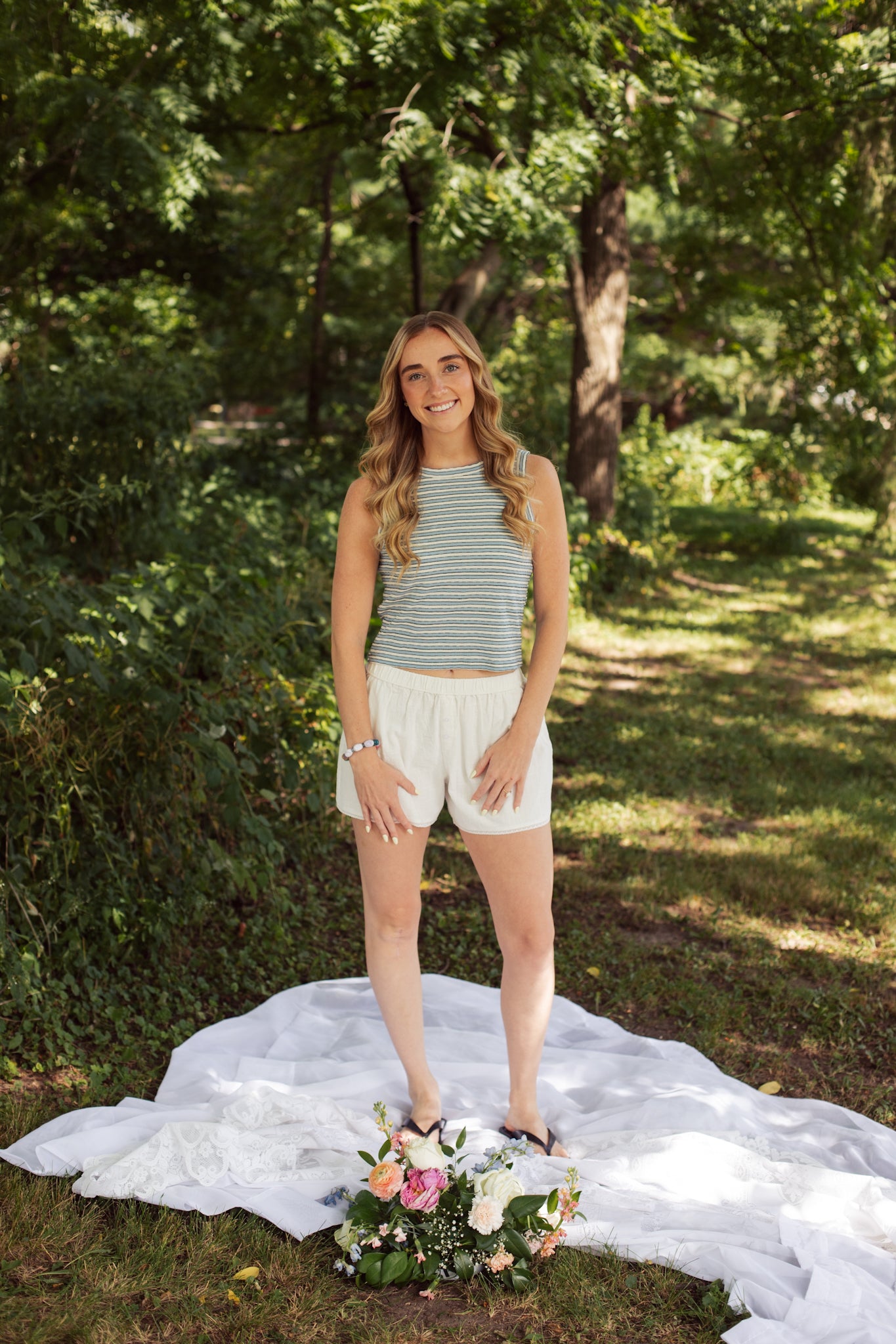 Blueberry Striped Tank