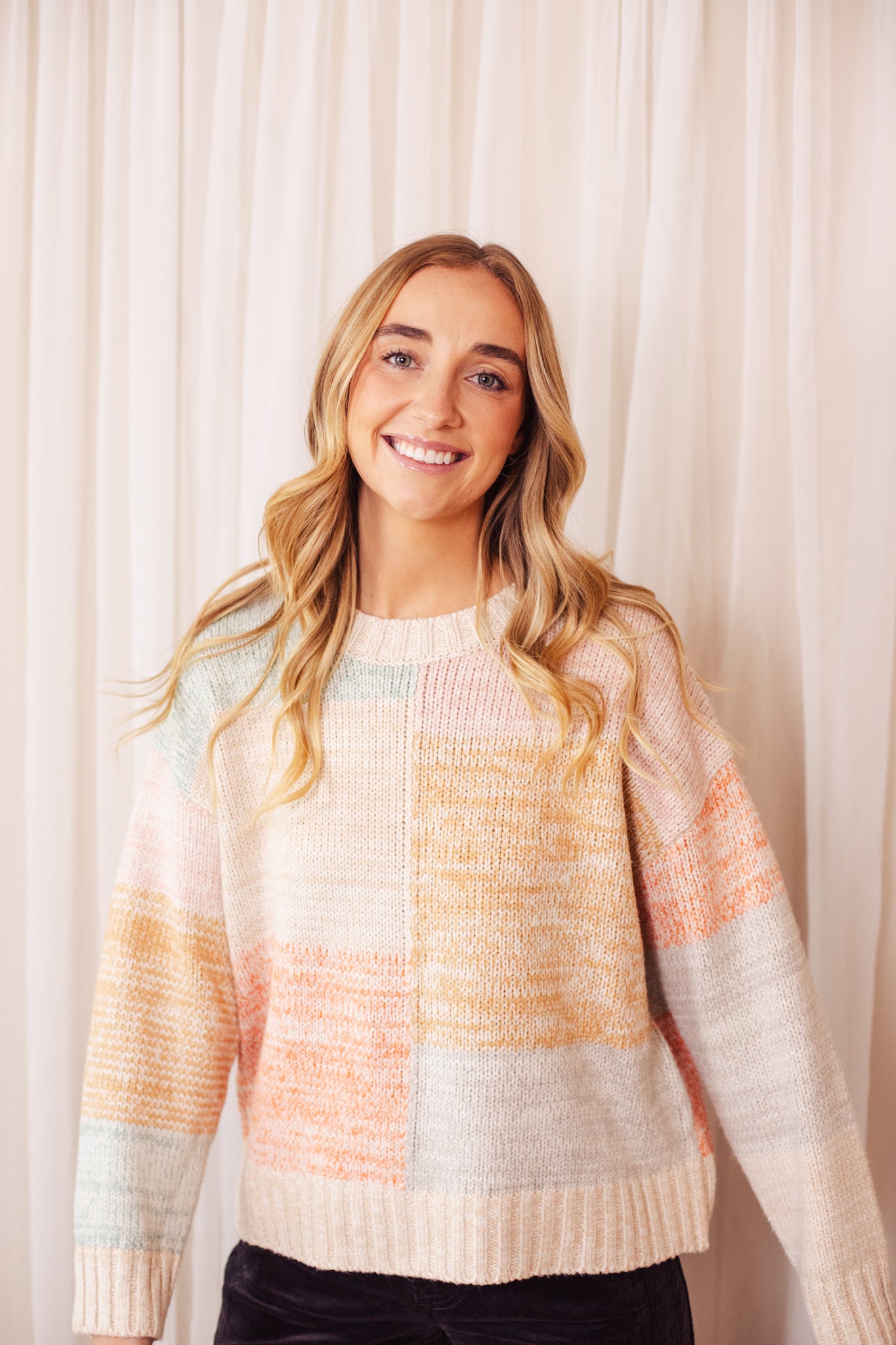 Cozy Color Block Sweater