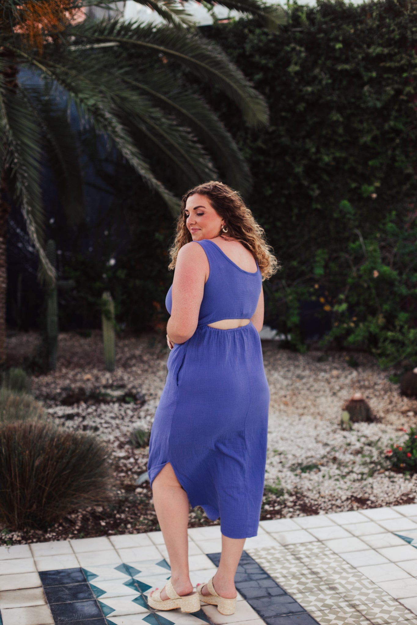 Palm Springs Dress - Blue