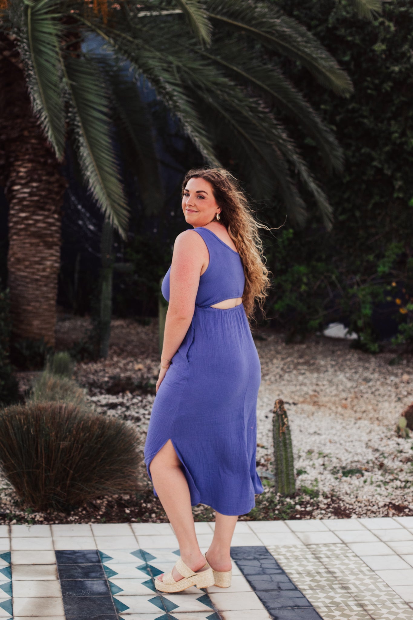 Palm Springs Dress - Blue