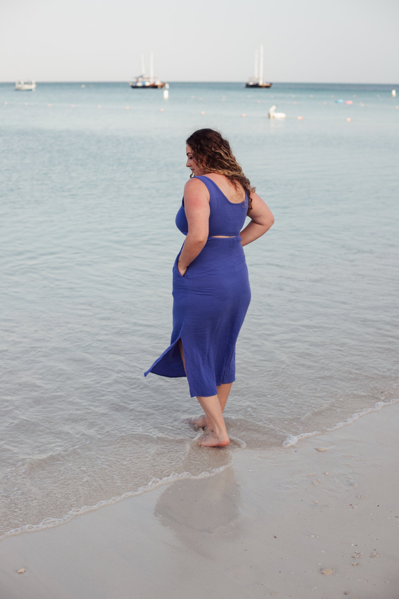 Palm Springs Dress - Blue