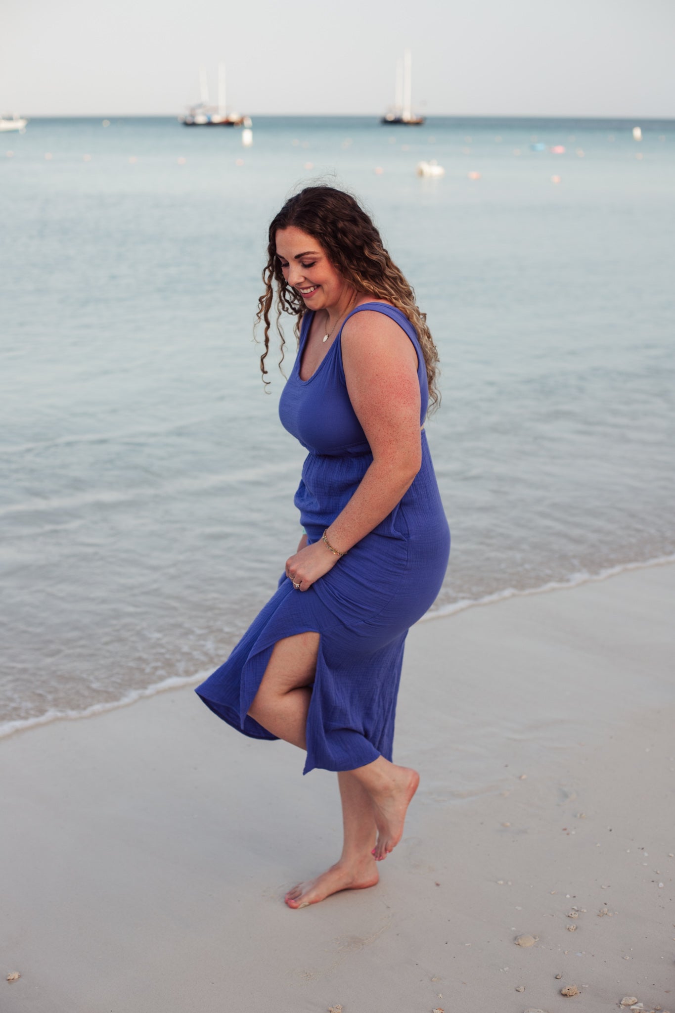 Palm Springs Dress - Blue