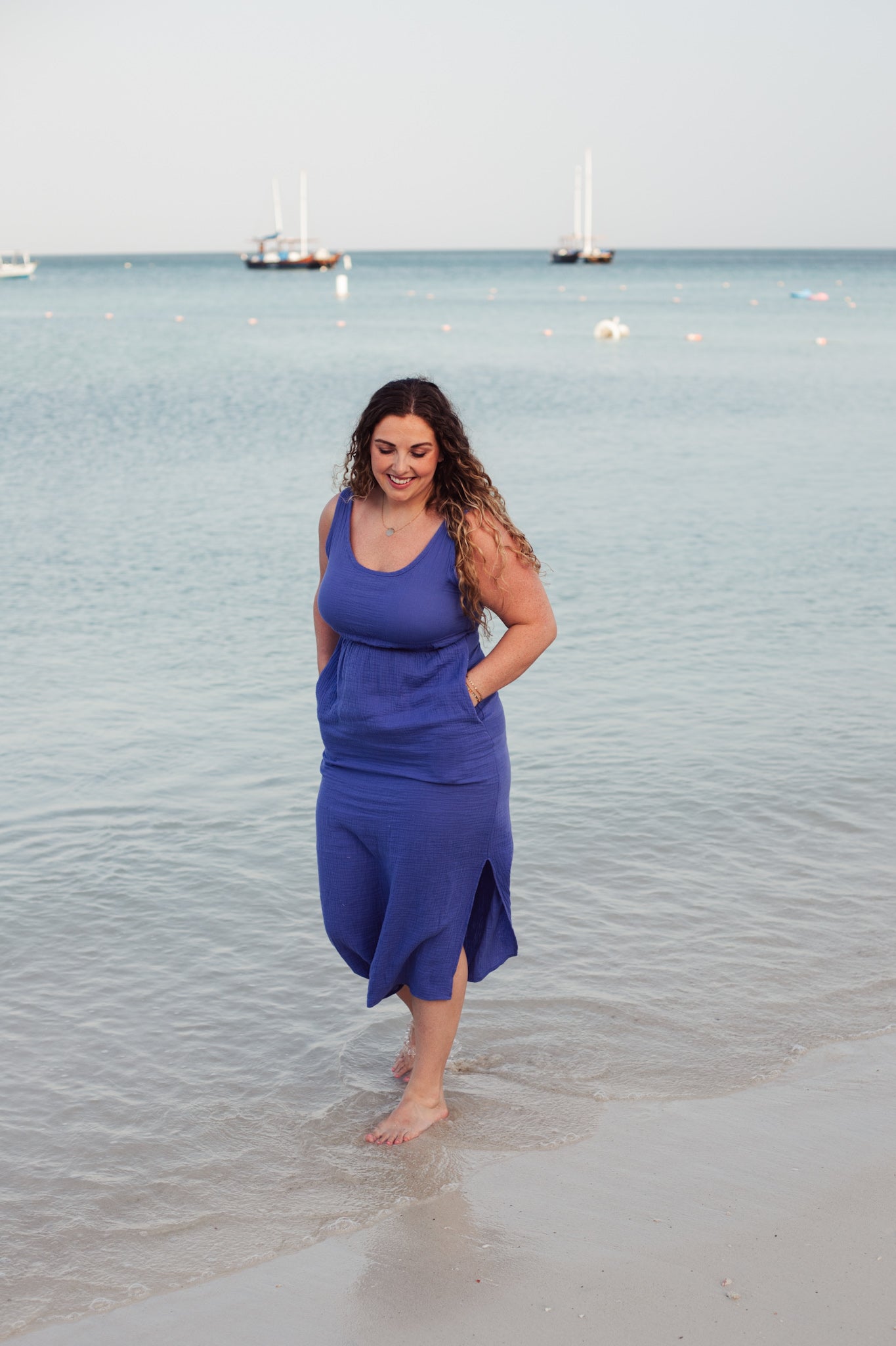 Palm Springs Dress - Blue