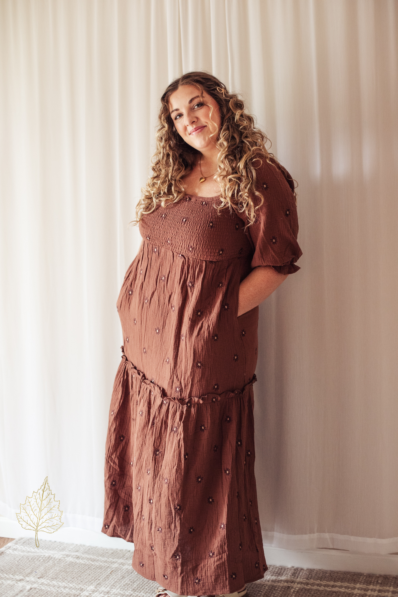 The Mocha Meadow Dress
