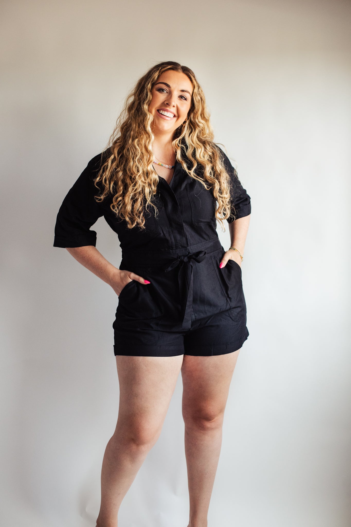 Elevated Black Romper