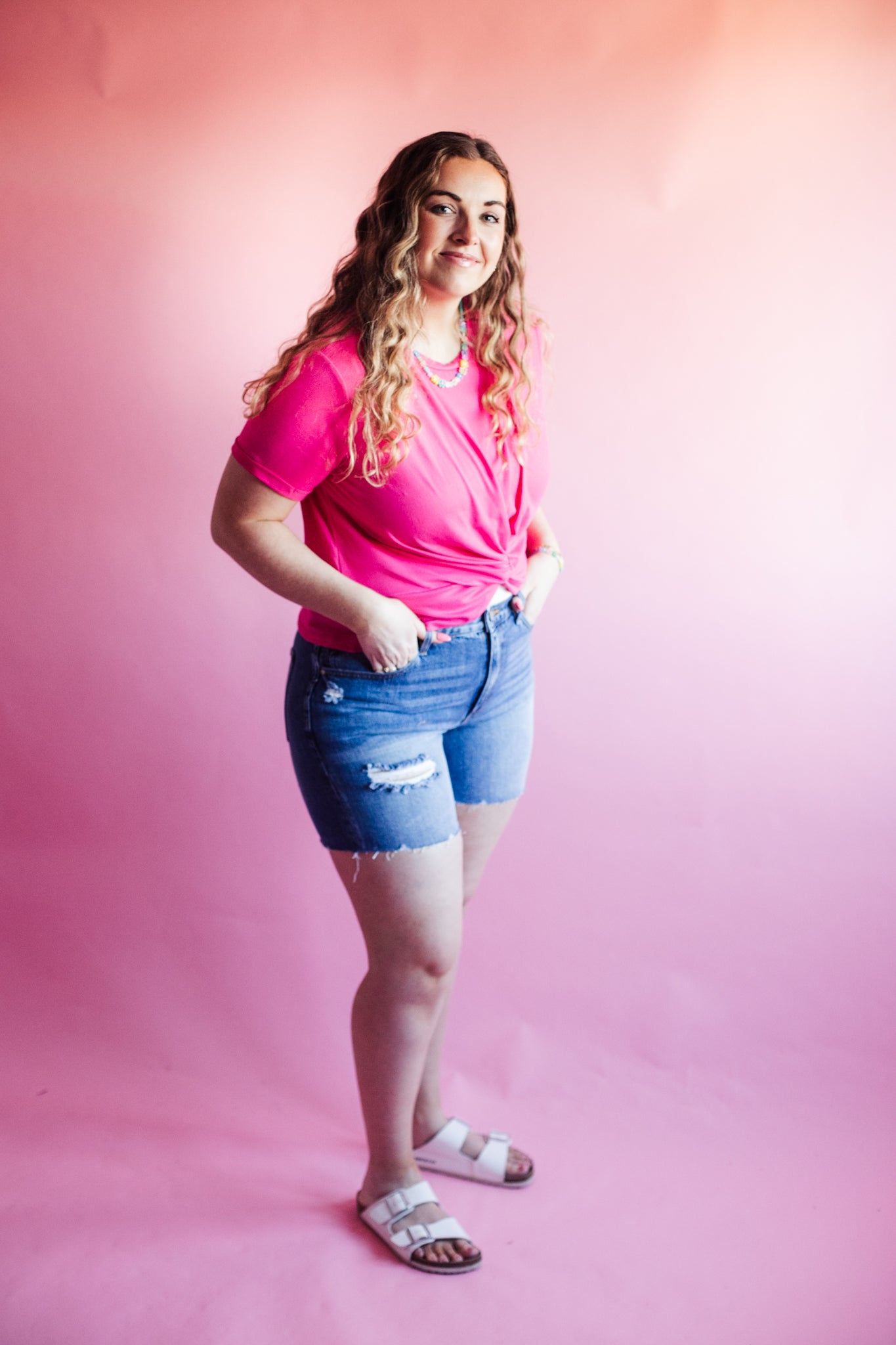 Twisted In Knots Top - Pink