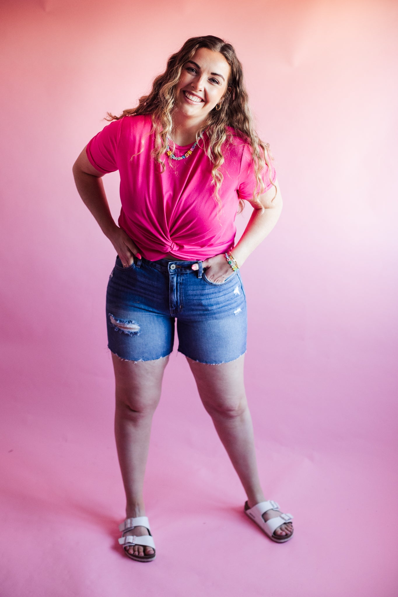 Twisted In Knots Top - Pink