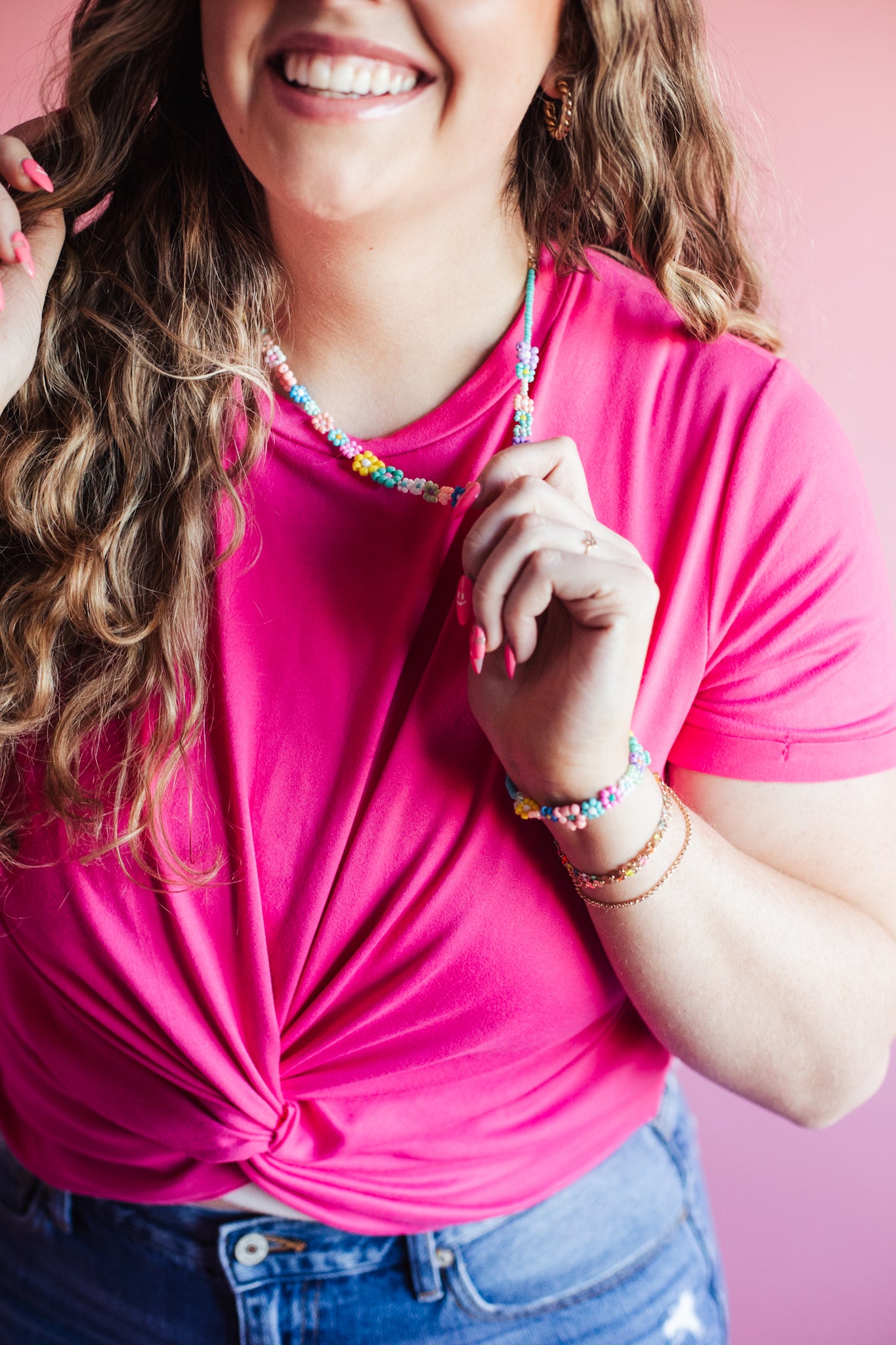 Twisted In Knots Top - Pink