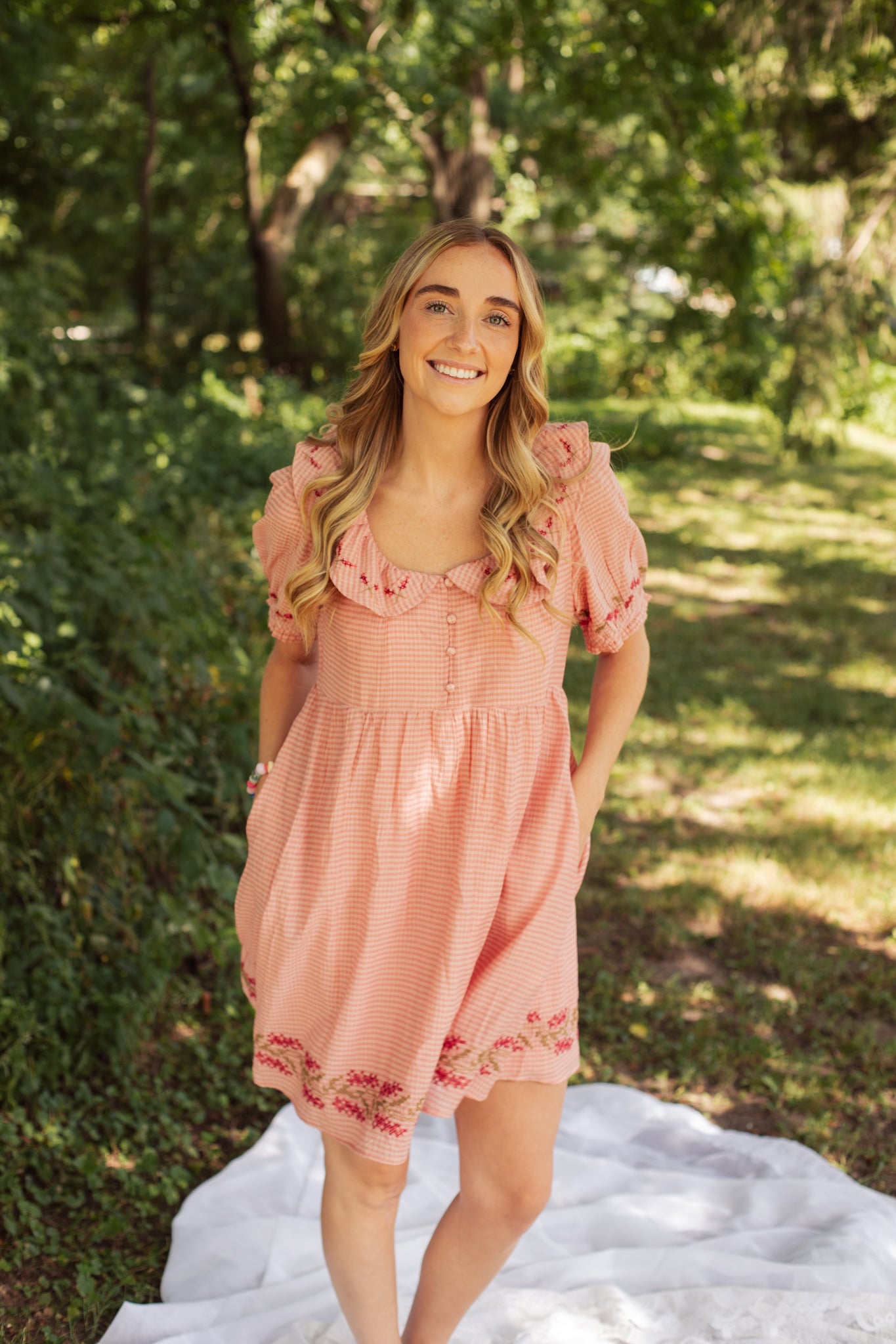 Blushing Floral Dress