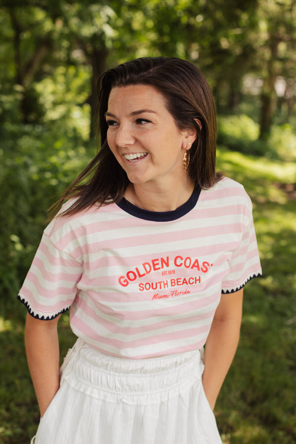 Golden Coast Tee - Pink