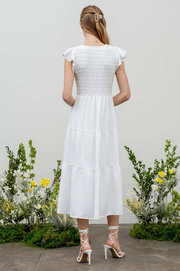 Beauty and Grace Dress - White