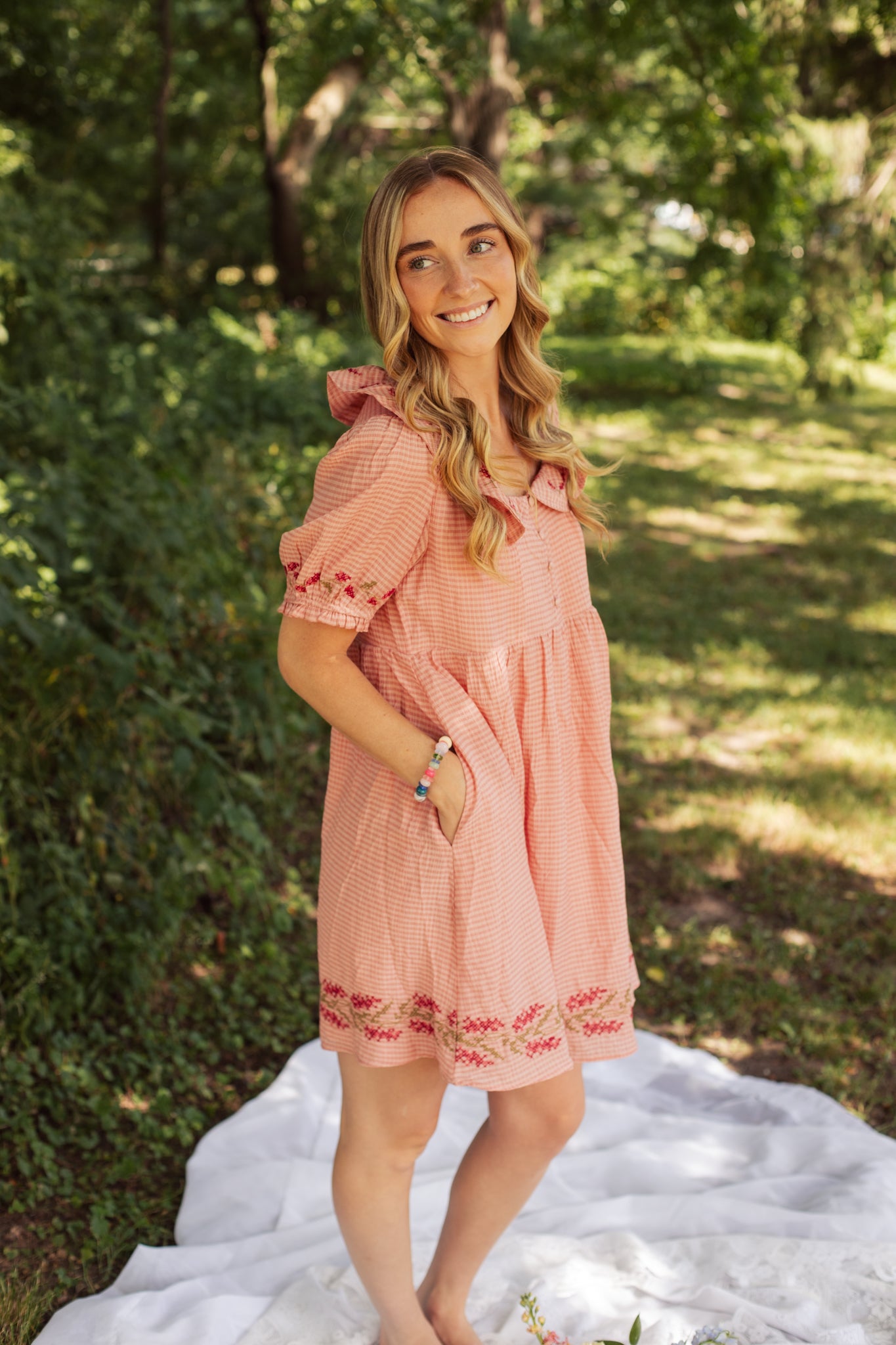 Blushing Floral Dress