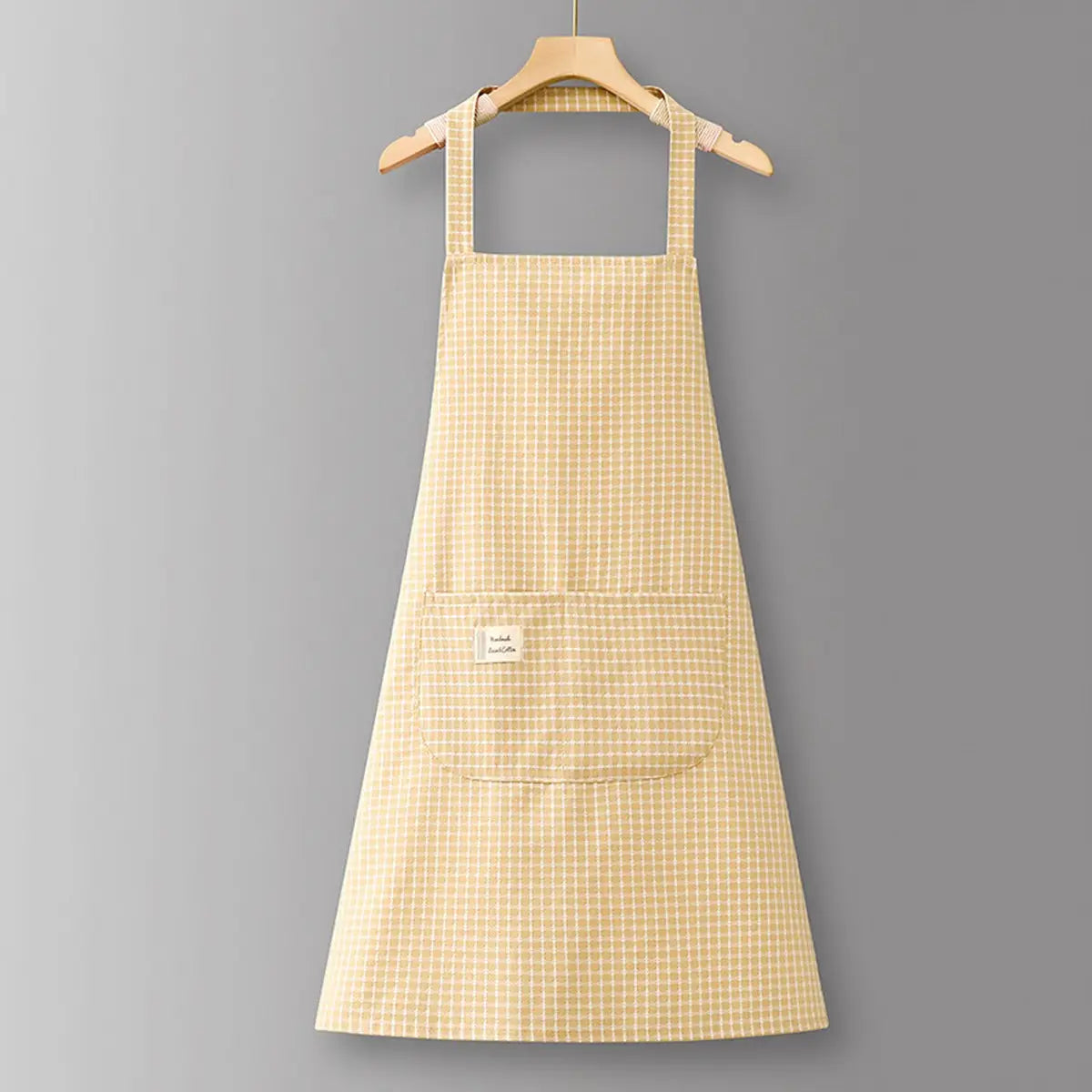 Butter Yellow Checkered Apron