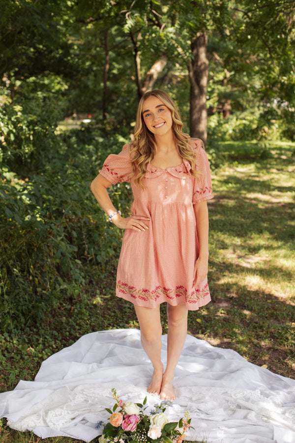 Blushing Floral Dress