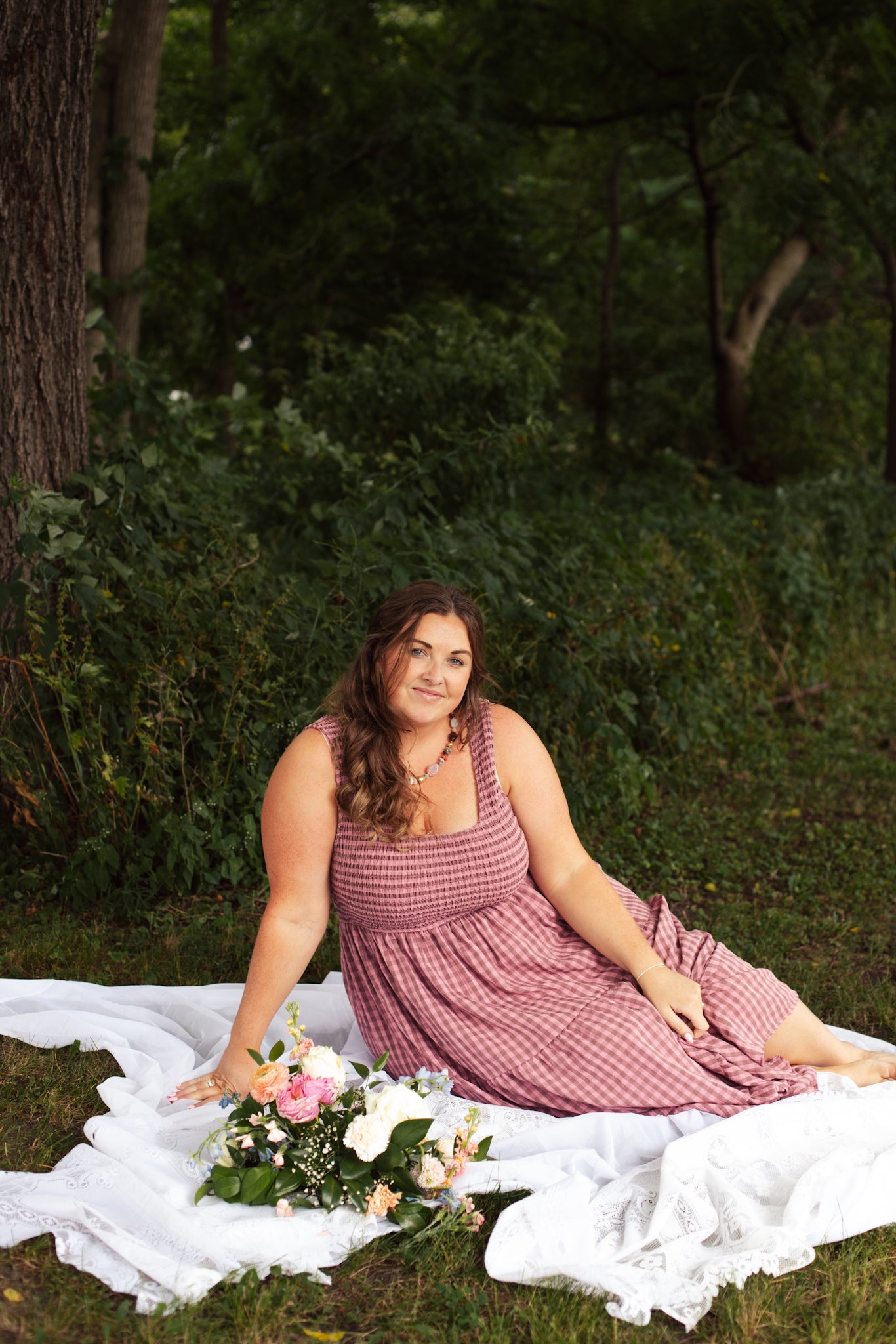 Plum Picnic Maxi Dress