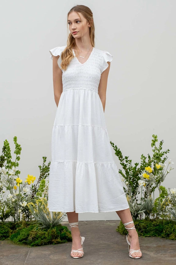 Beauty and Grace Dress - White