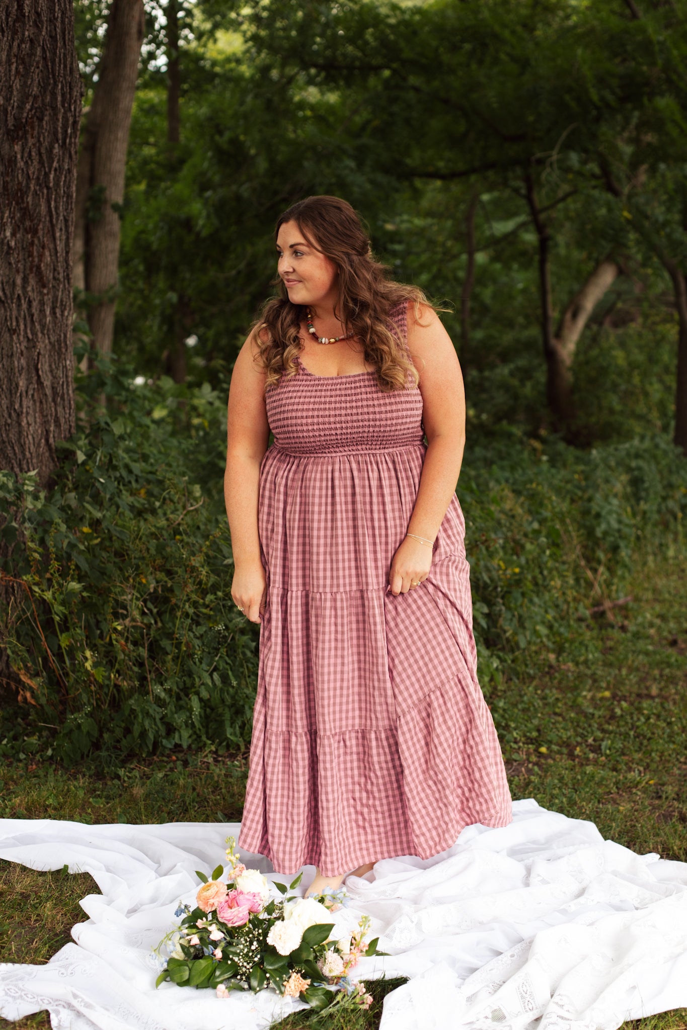Plum Picnic Maxi Dress