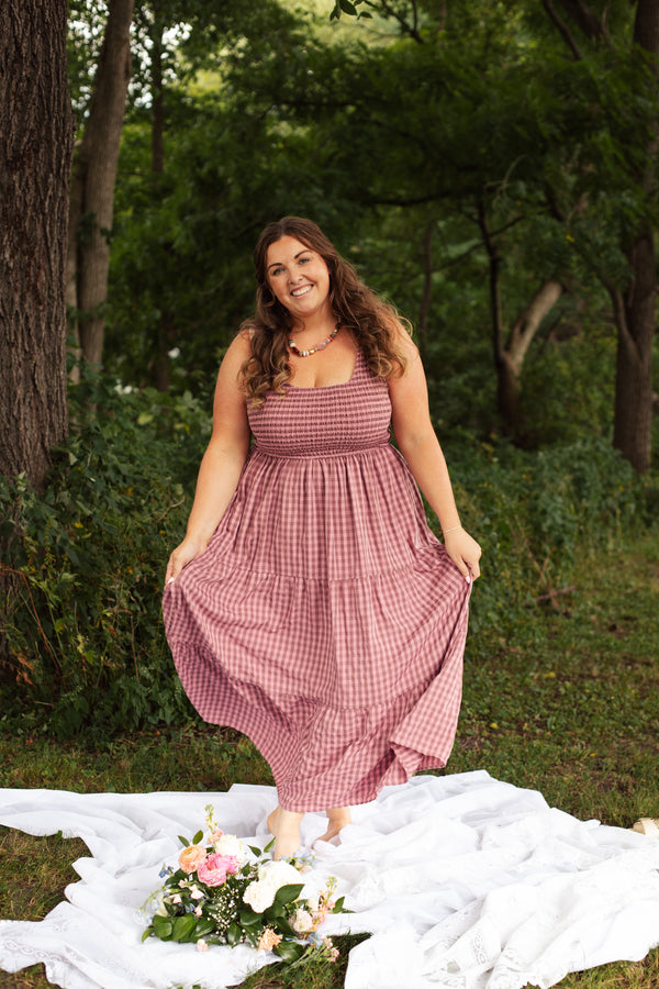 Plum Picnic Maxi Dress