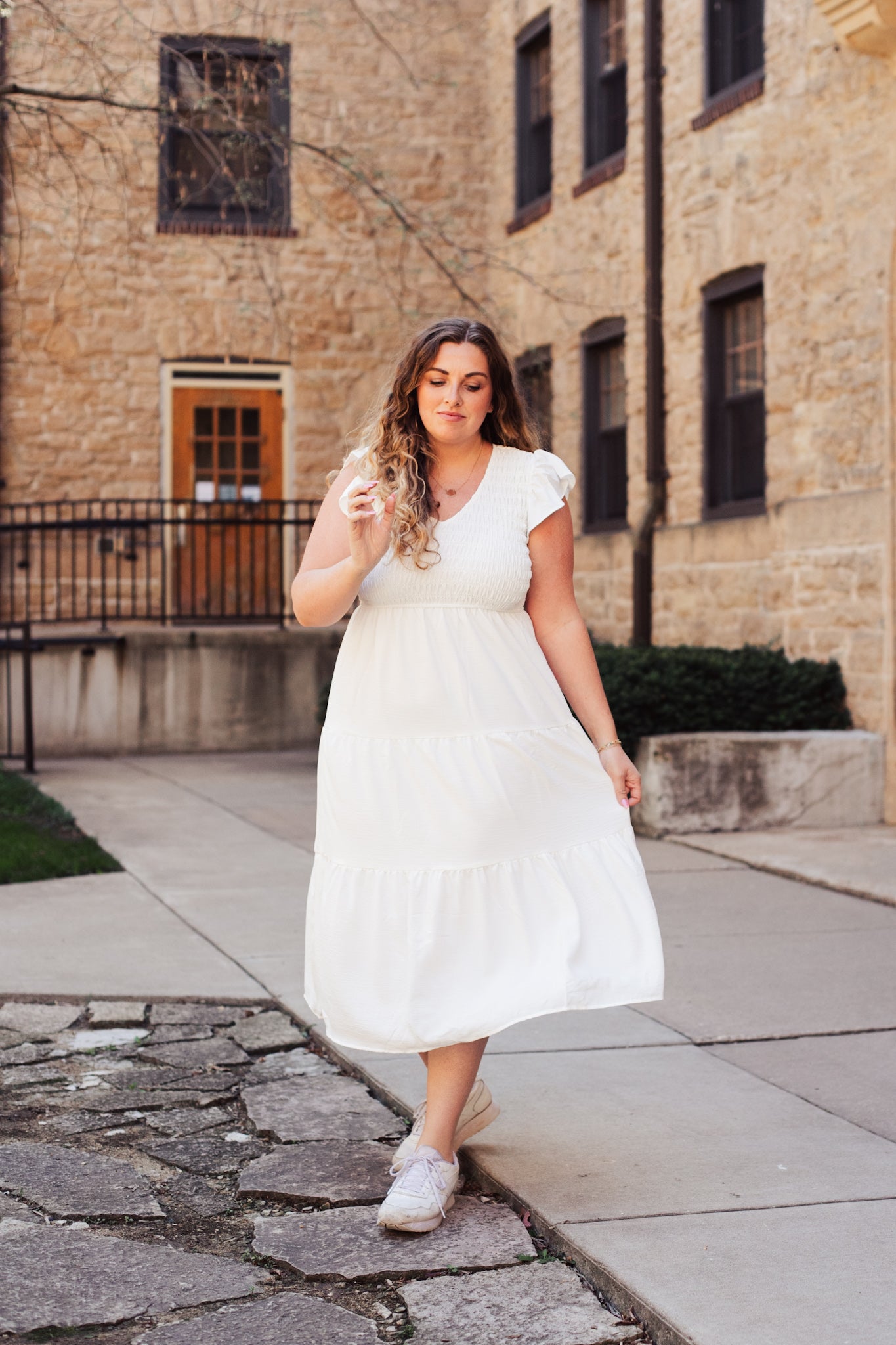 Beauty and Grace Dress - White
