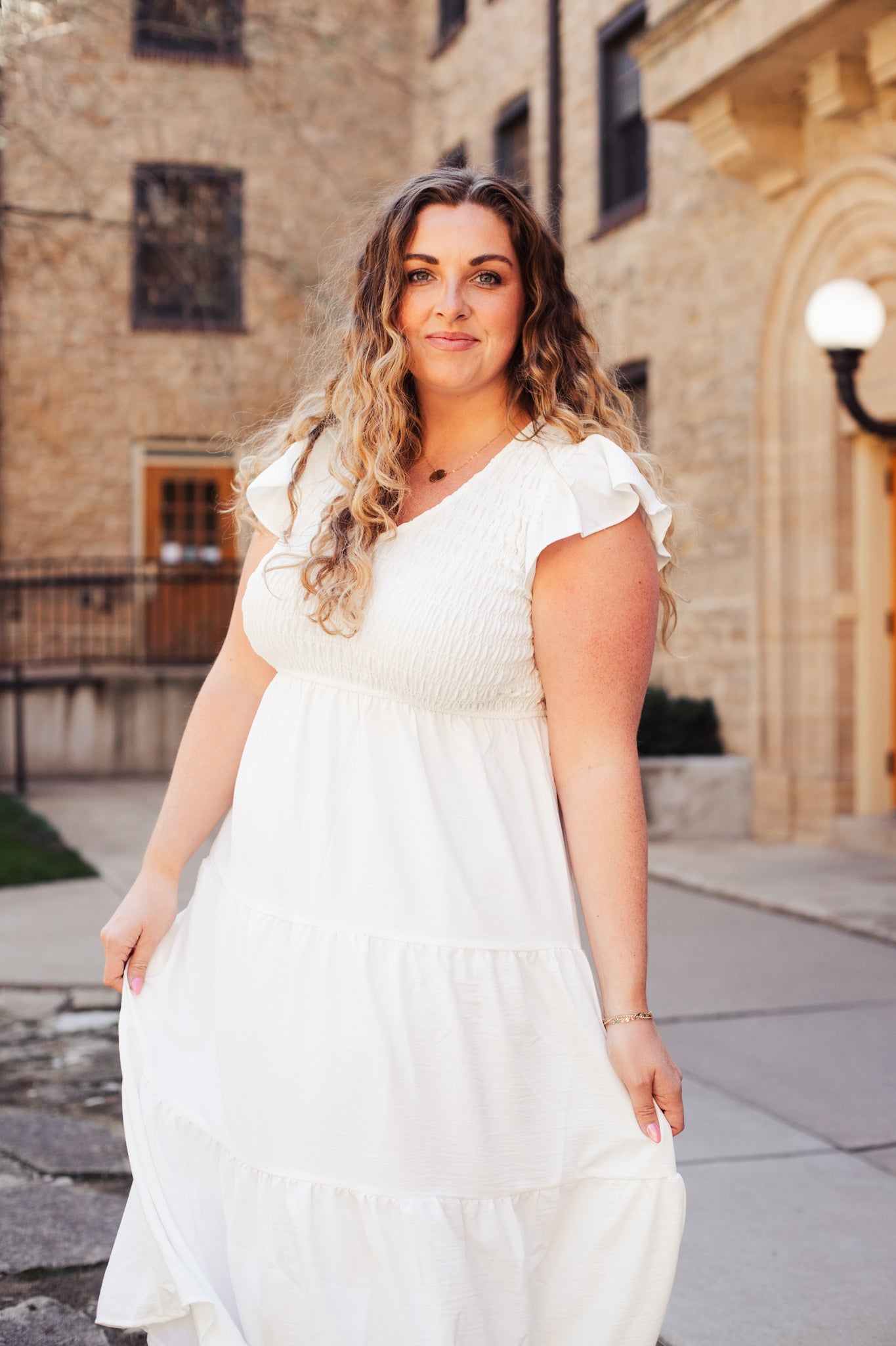Beauty and Grace Dress - White