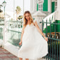 Santorini White Dress