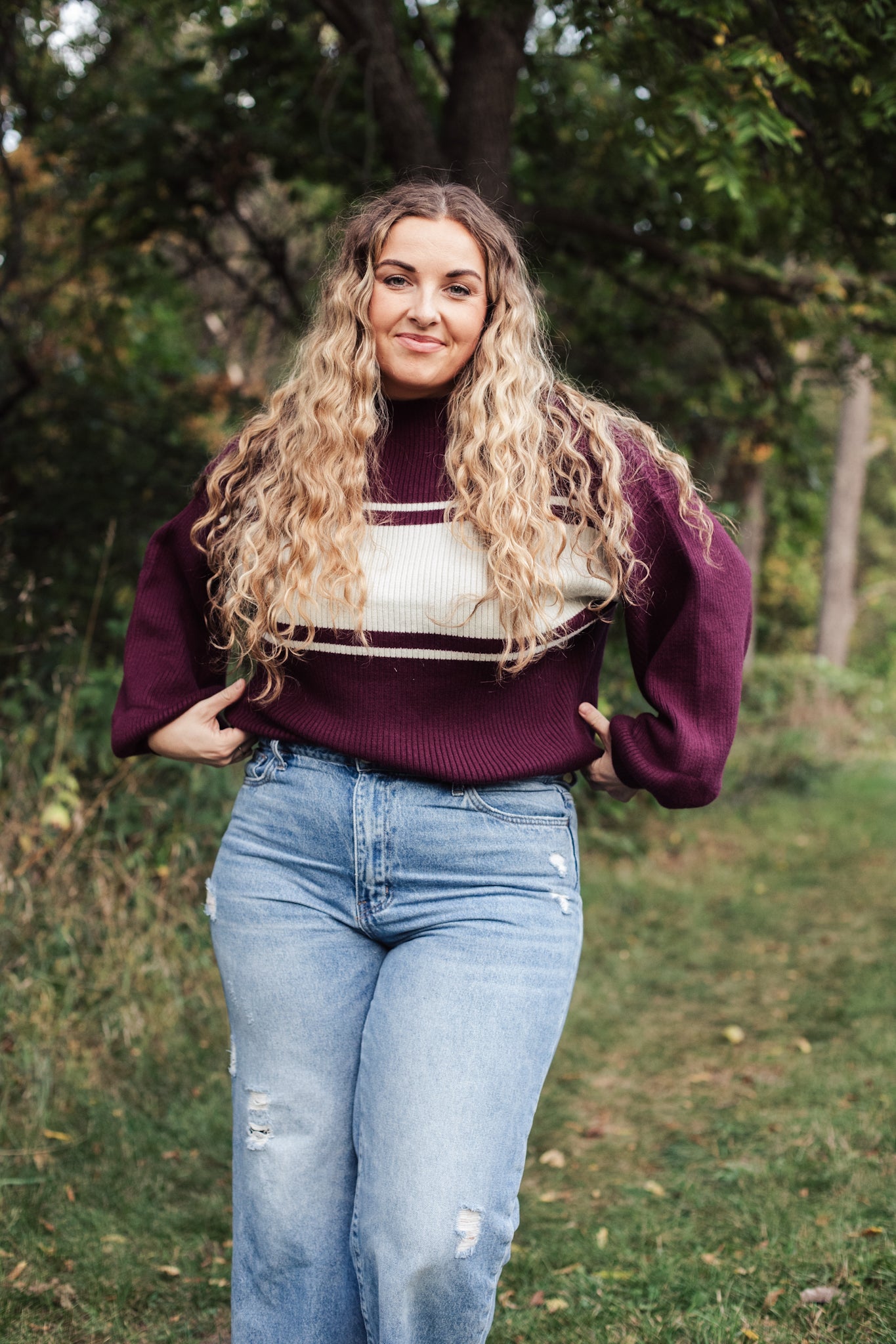 Old School Sweater - Maroon