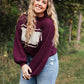 Old School Sweater - Maroon