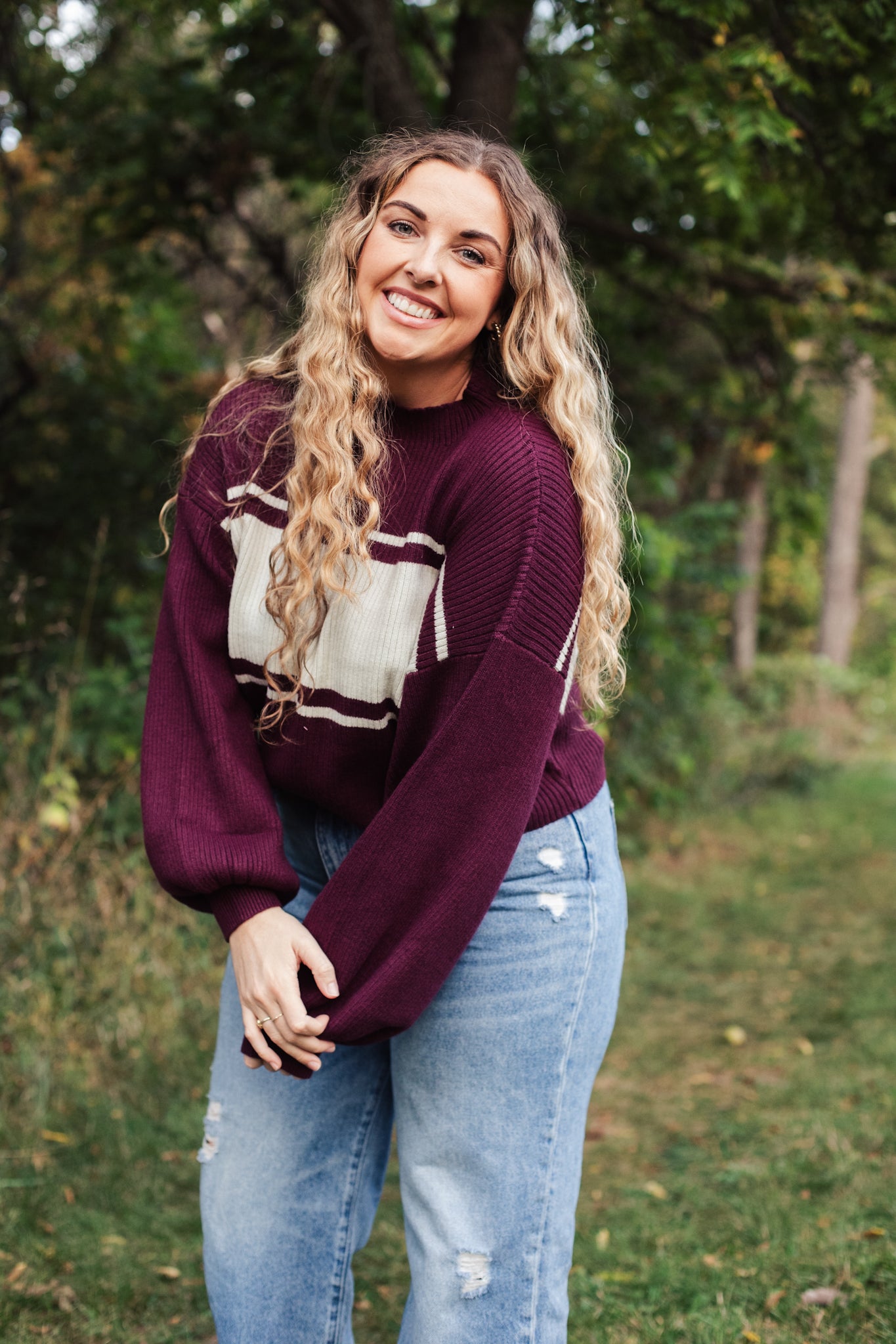 Old School Sweater - Maroon