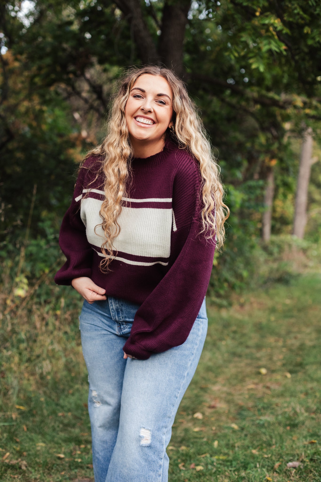 Old School Sweater - Maroon