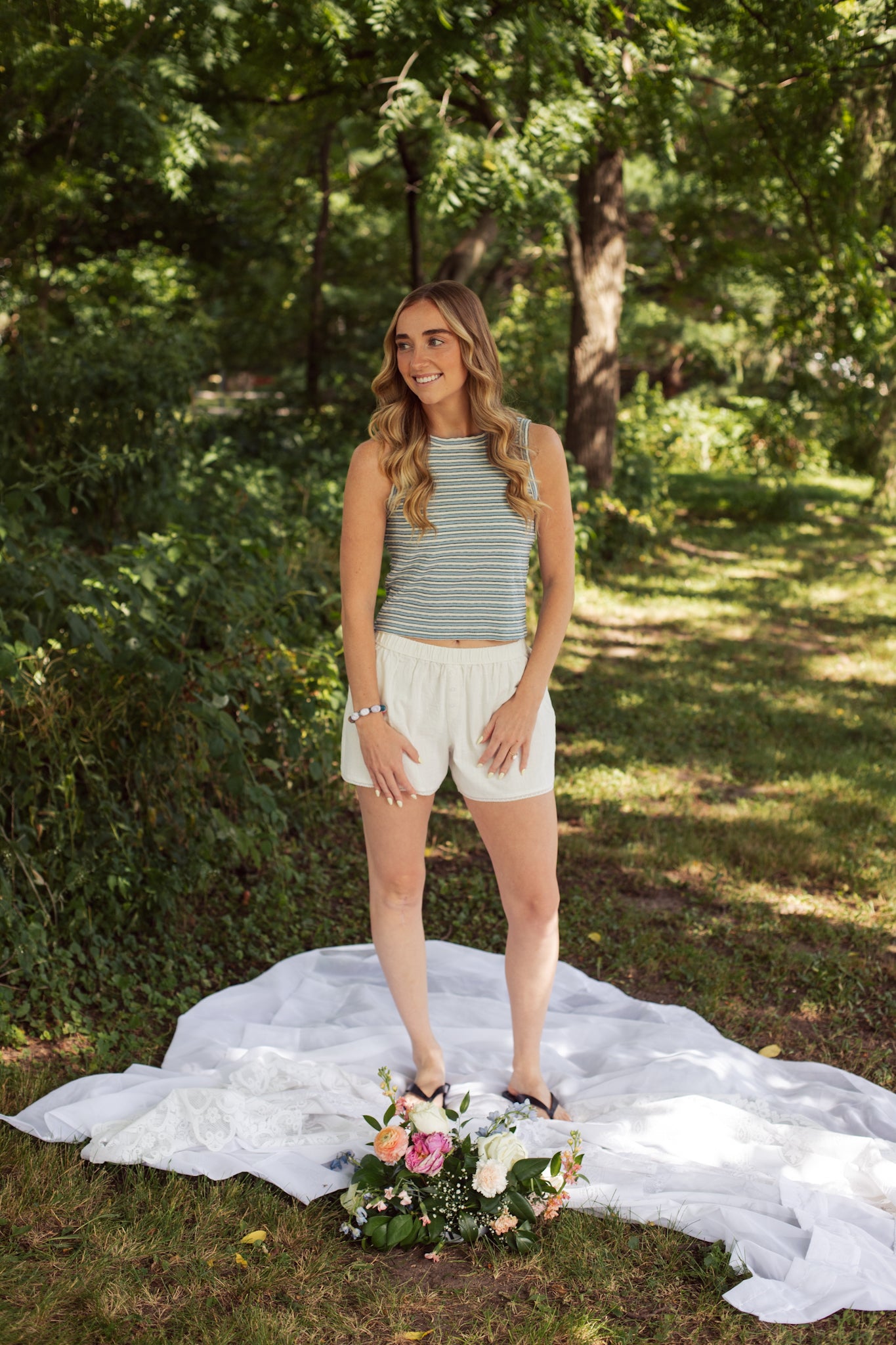 Blueberry Striped Tank