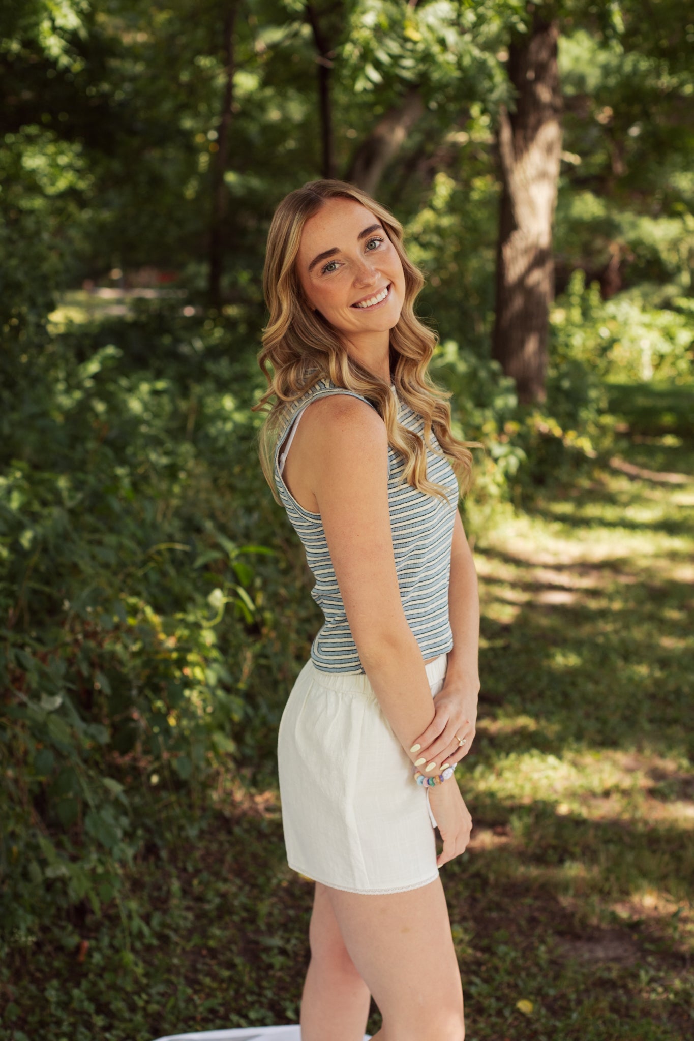 Blueberry Striped Tank