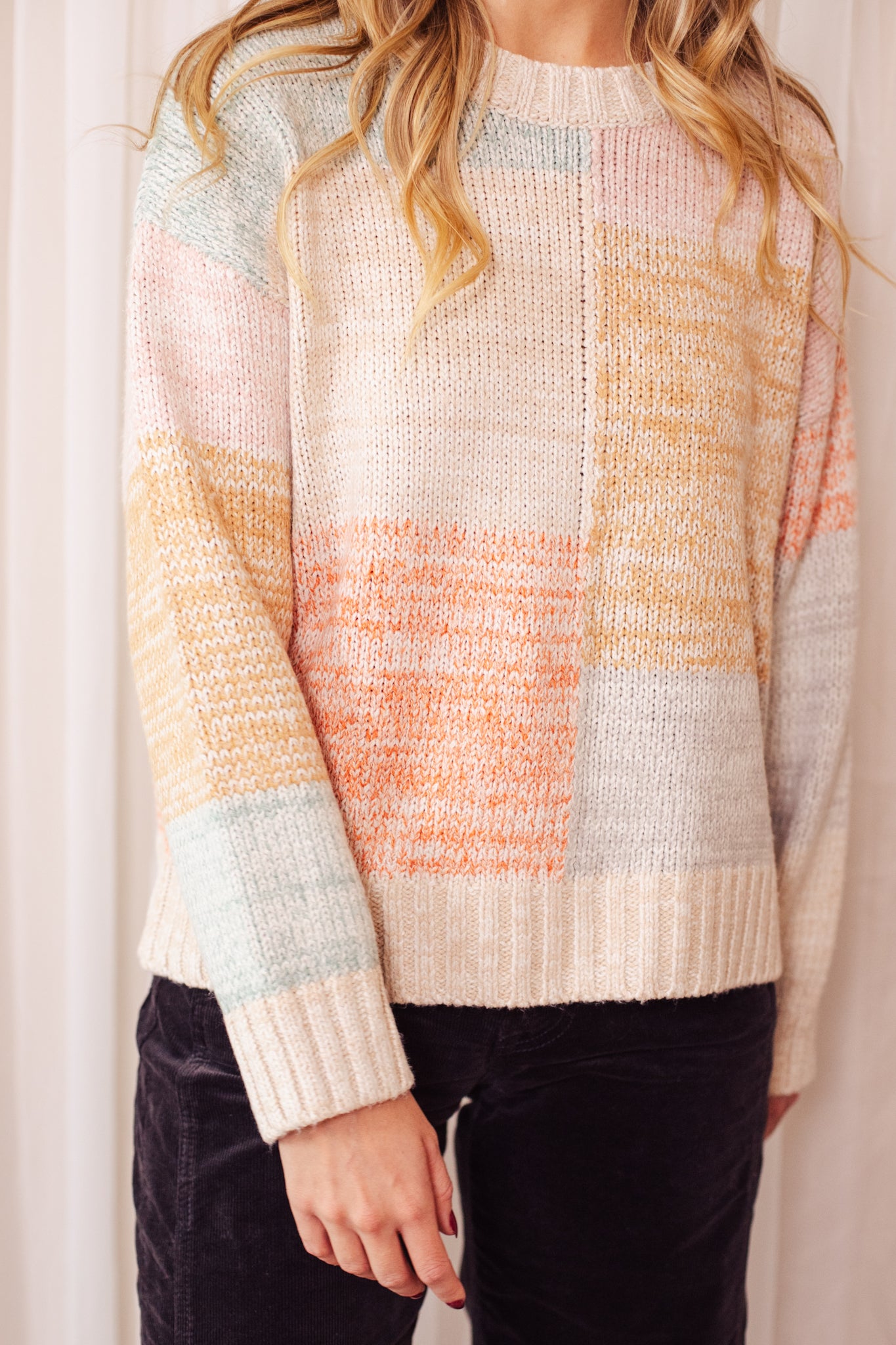 Cozy Color Block Sweater