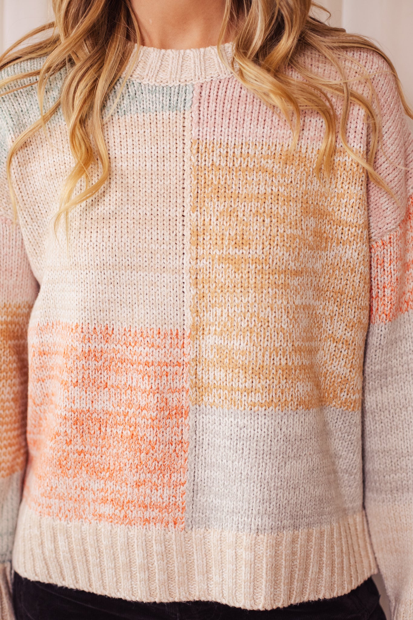 Cozy Color Block Sweater
