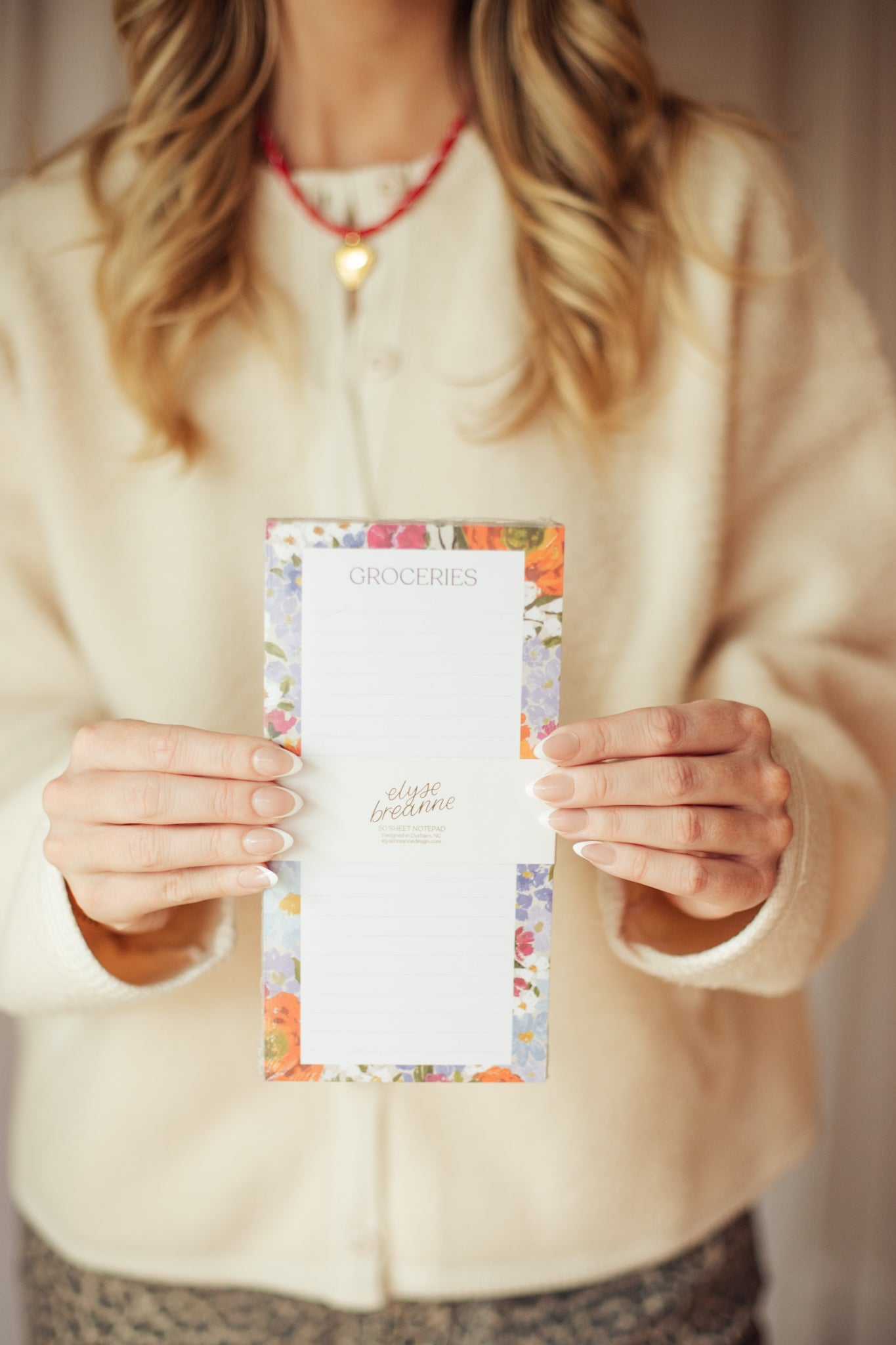 Autumn Bloom Grocery Pad